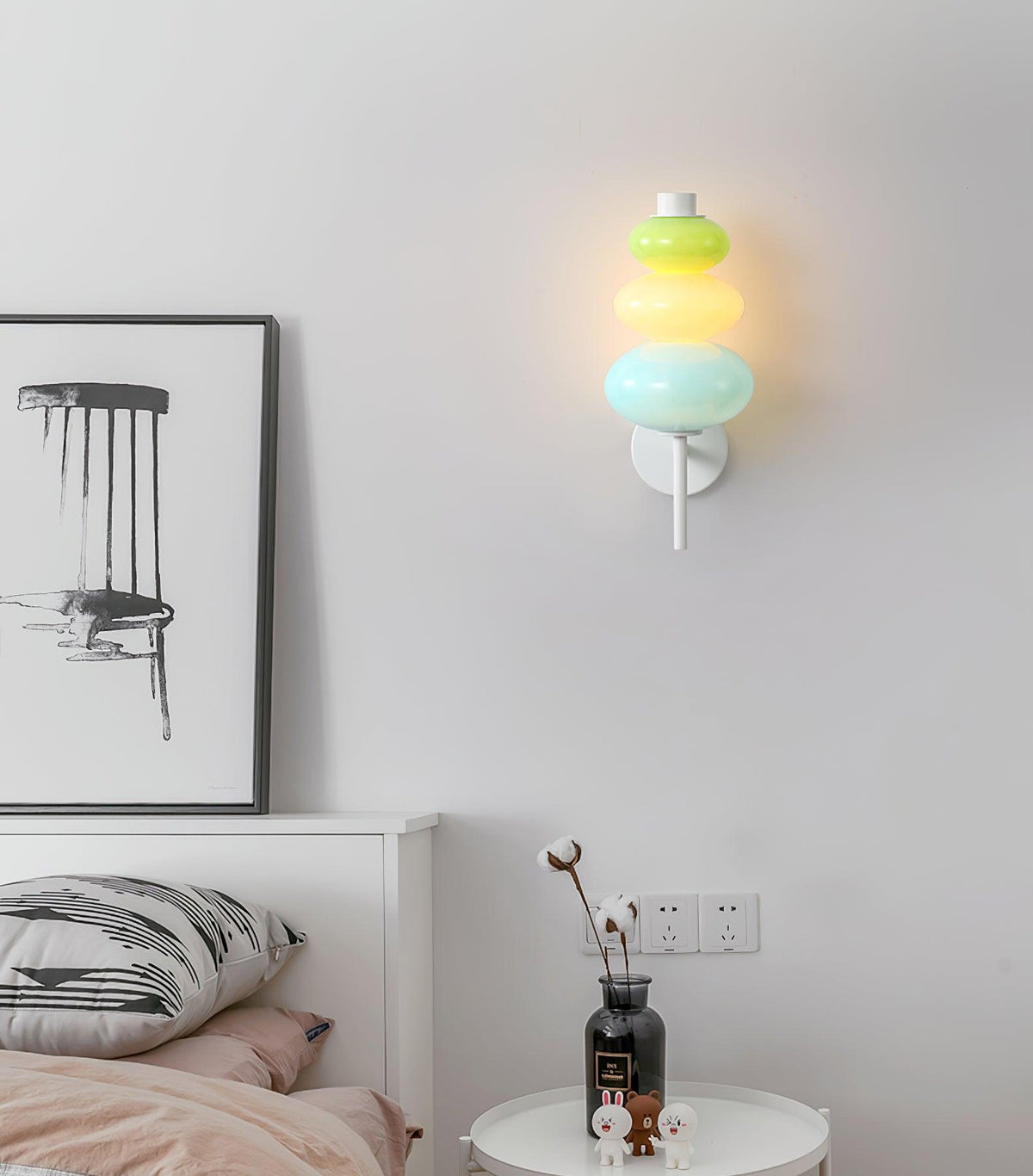 Pebble Modern Glass Wall Lamp