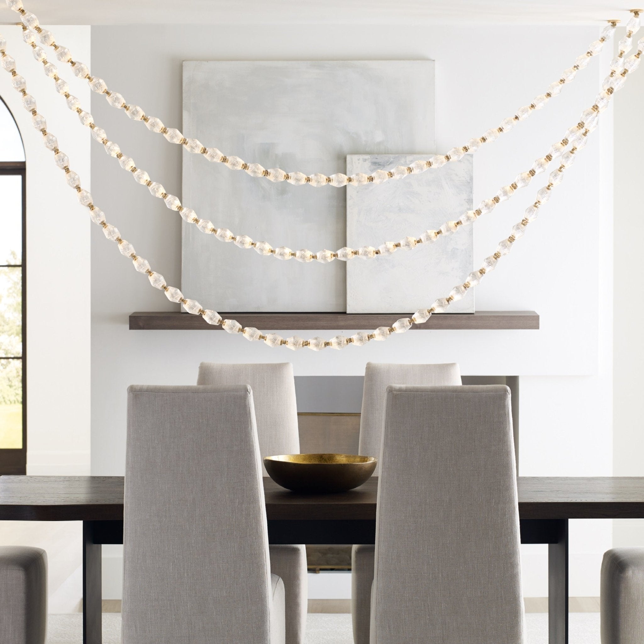 Pearlene Beaded Chandelier