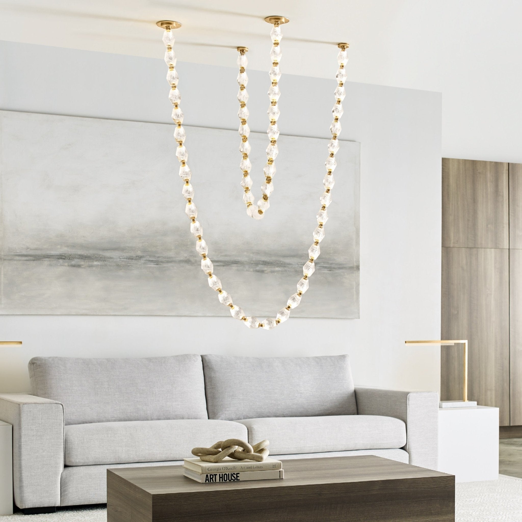 Pearlene Beaded Chandelier