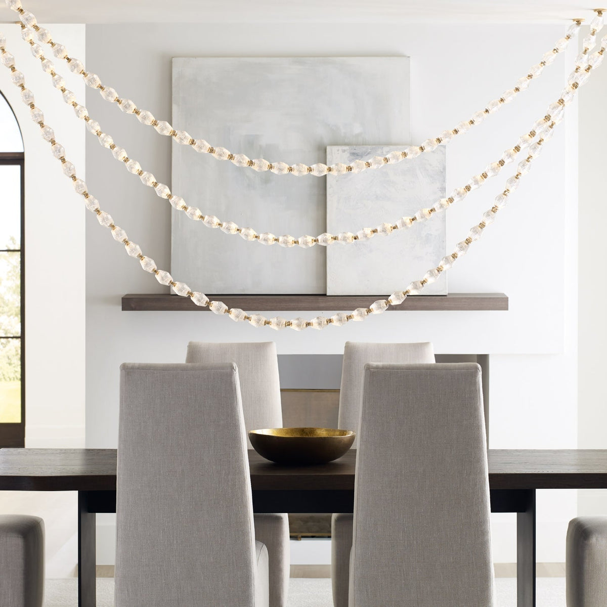 Pearlene Beaded Chandelier