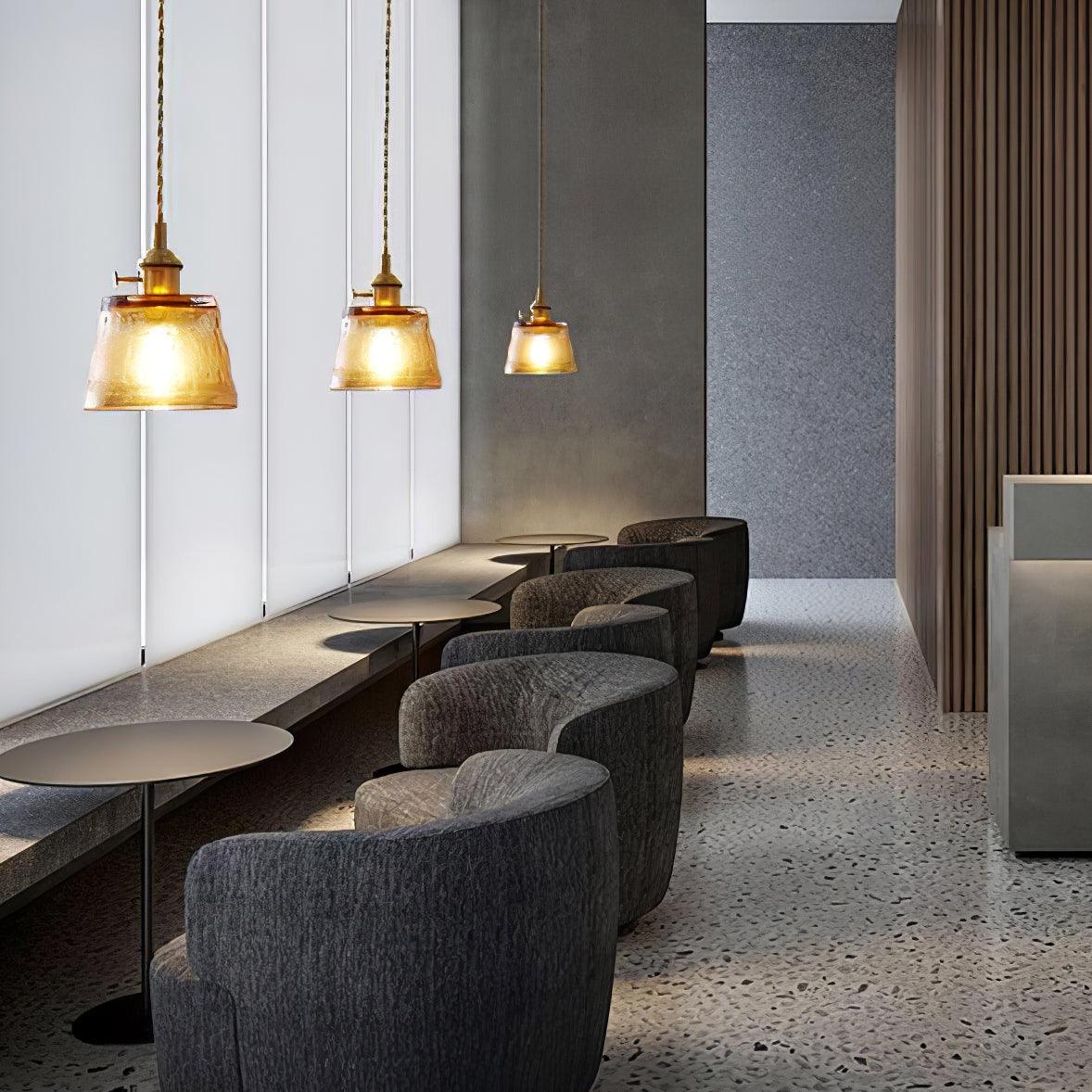 Lioreraya Pendant Lamp Copper Glass for Dining
