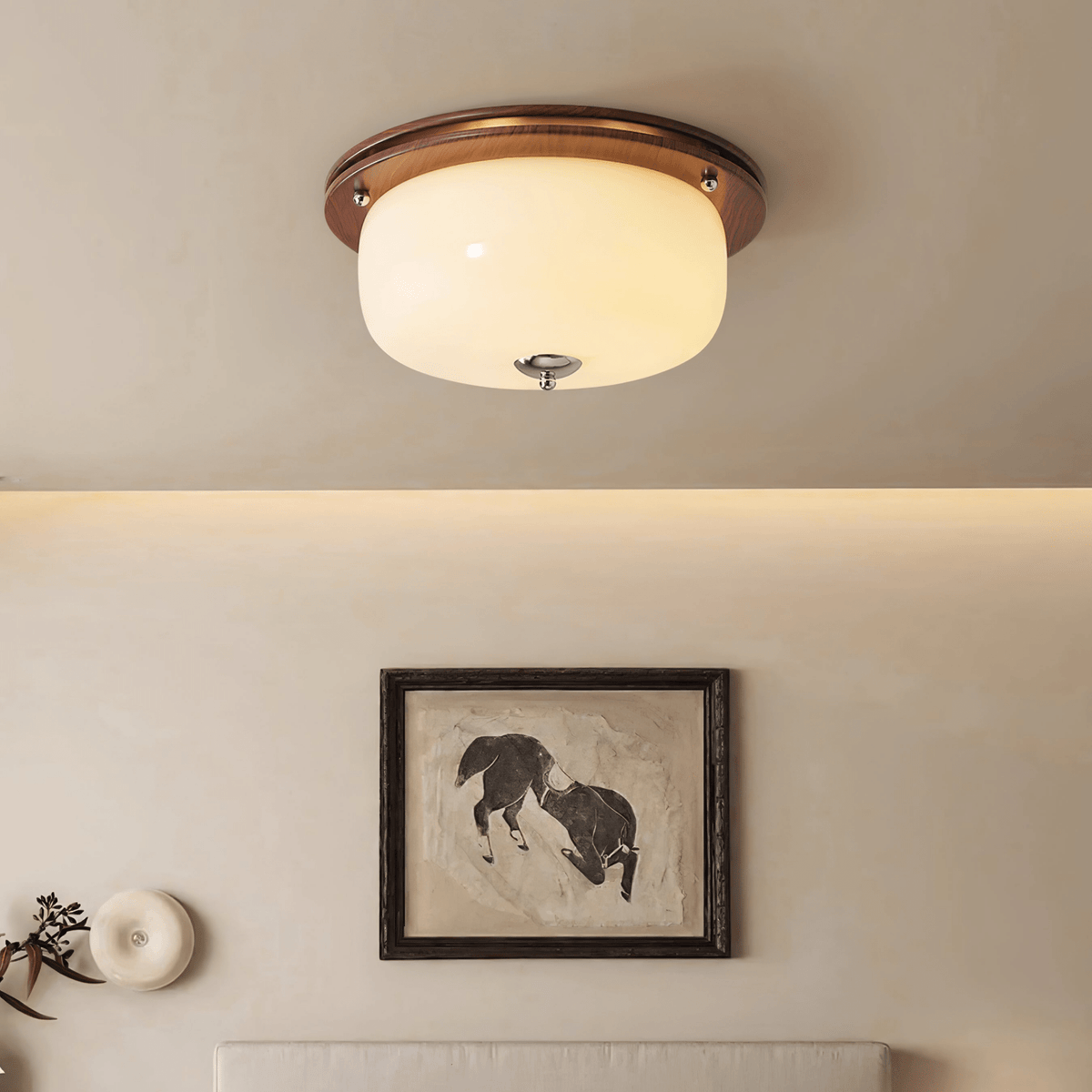 Vetheel Premium Nordic Art Dome Glass Ceiling Light