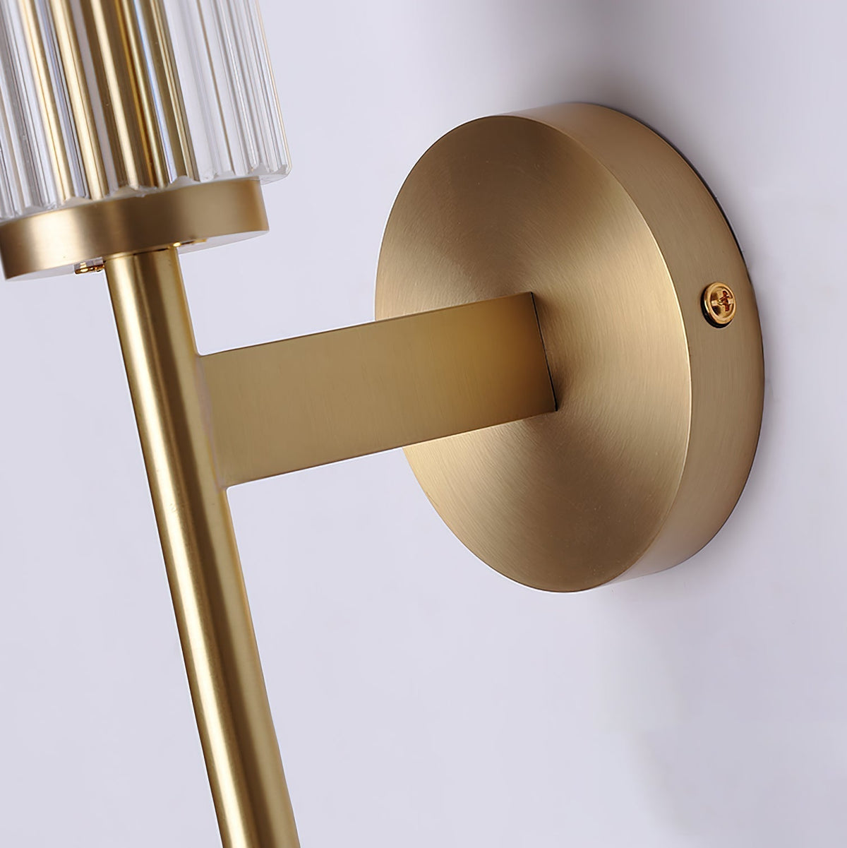 Faylen Premium Linear Brass Glass Wall Light