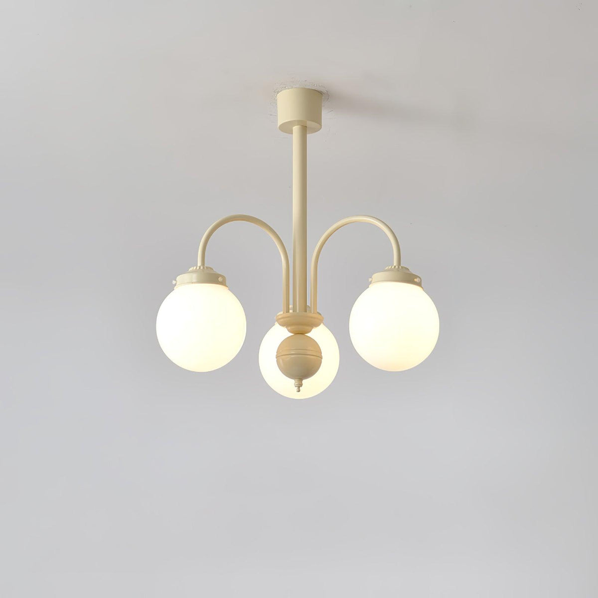 Velaora Chandelier Cream Glass Spheres
