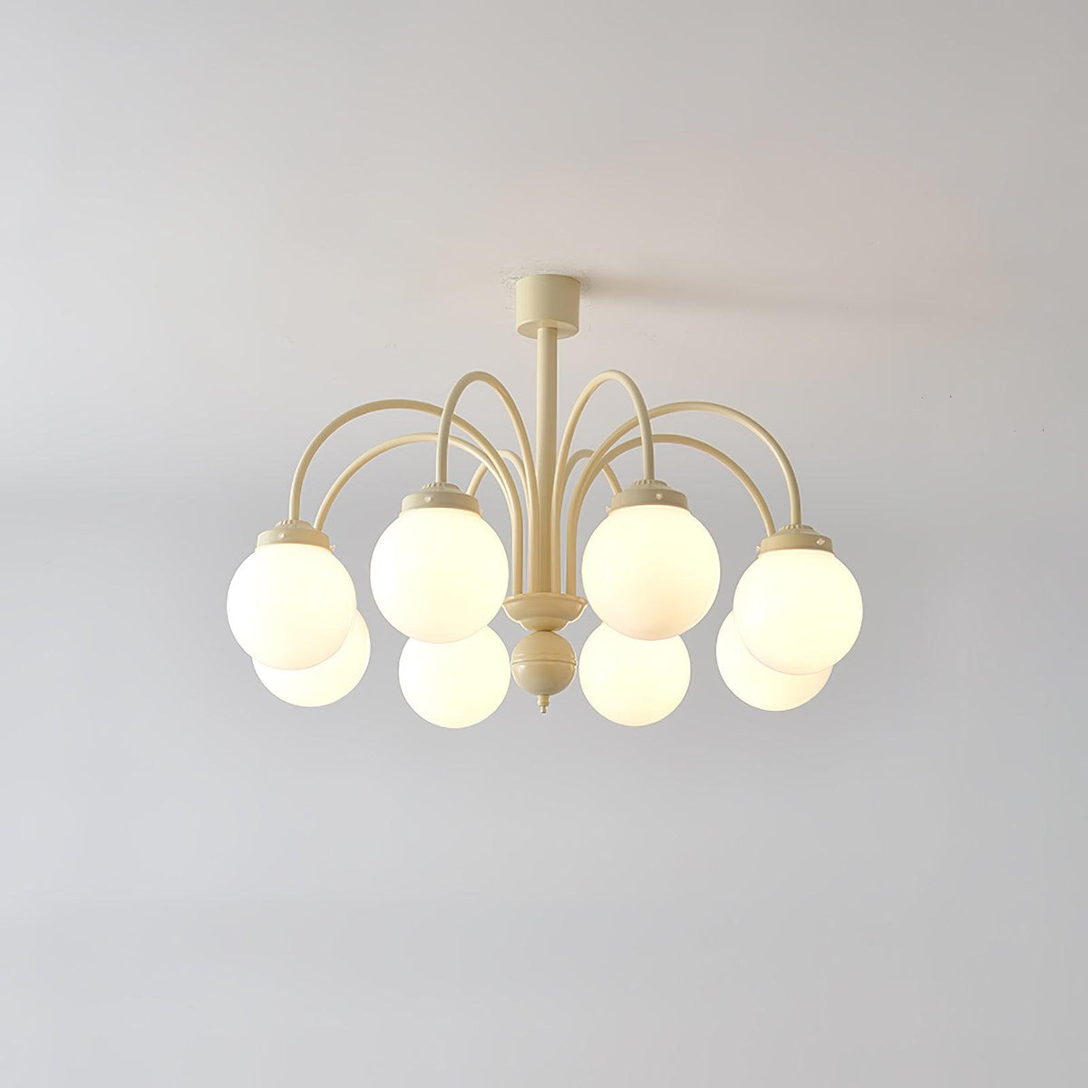 Velaora Chandelier Cream Glass Spheres