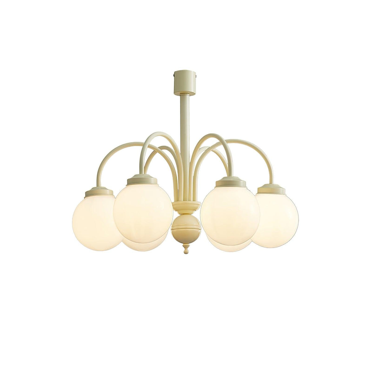 Velaora Chandelier Cream Glass Spheres