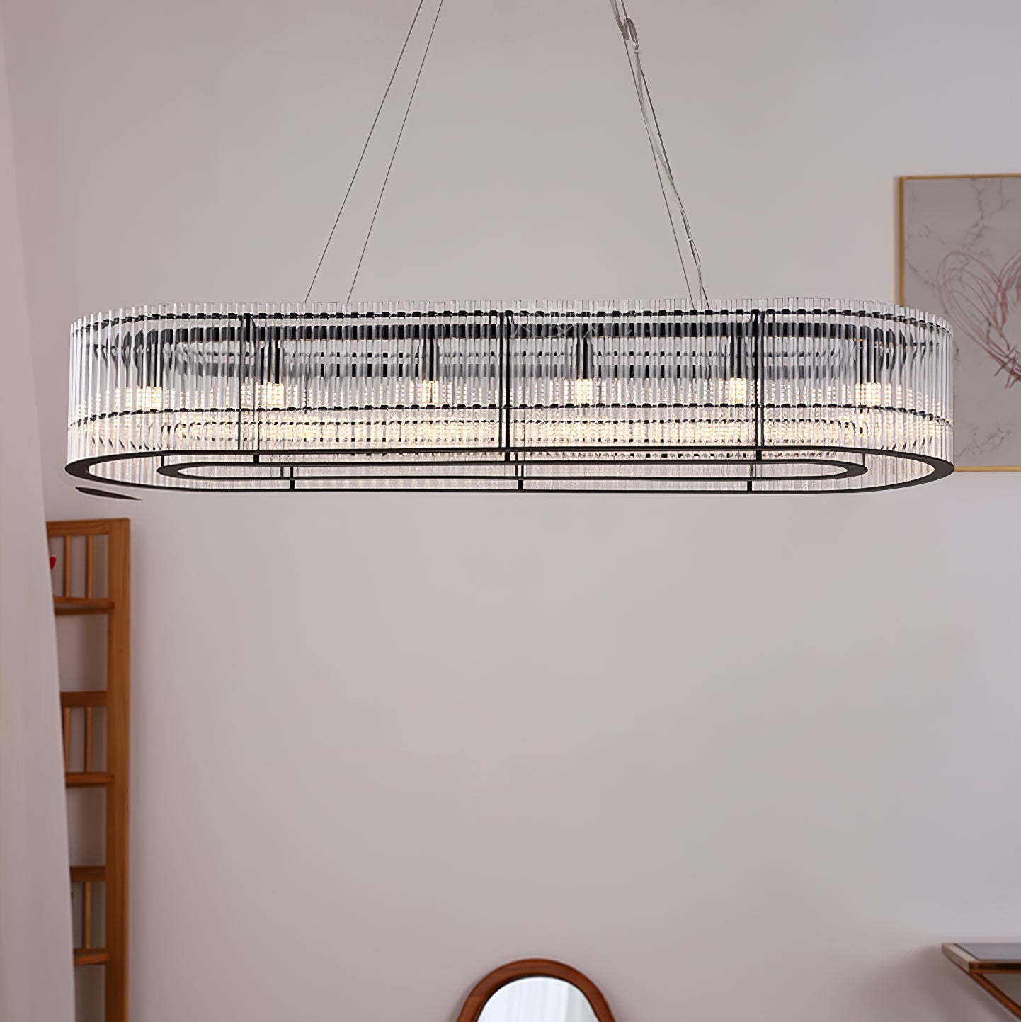 Celivia Pendant Lamp Glass Tube Ring Modern Luxury
