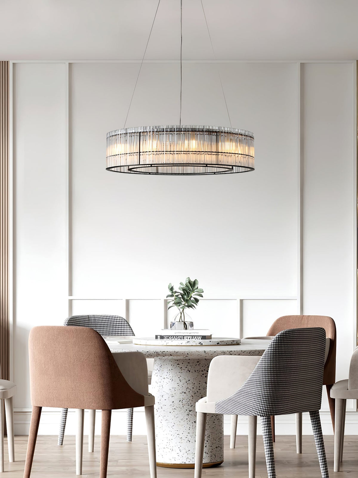 Celivia Pendant Lamp Glass Tube Ring Modern Luxury