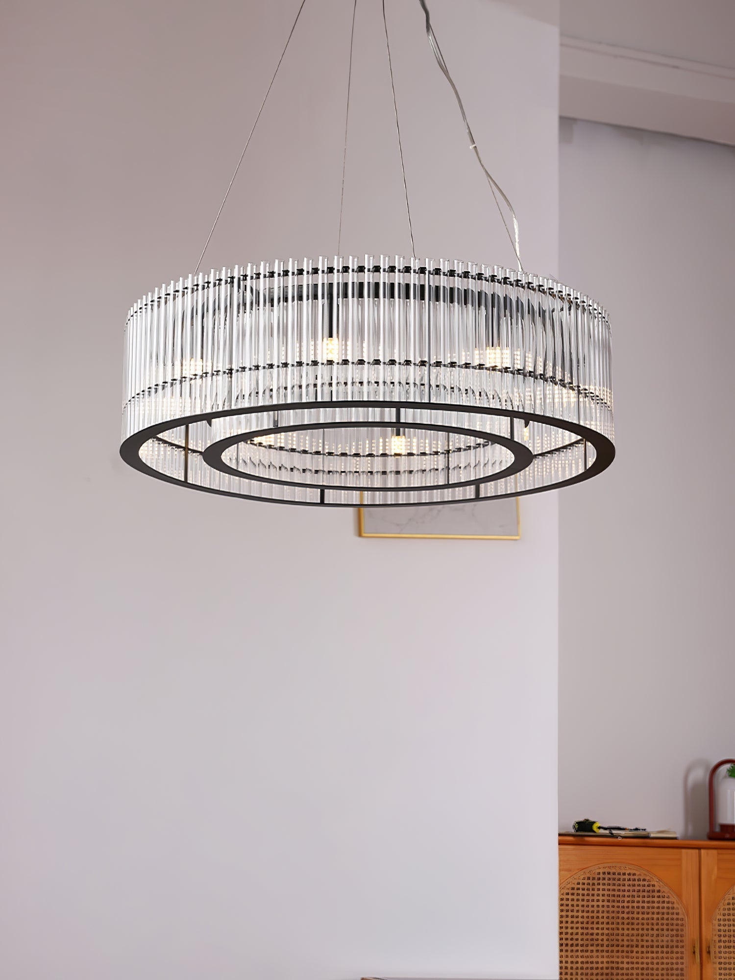 Celivia Pendant Lamp Glass Tube Ring Modern Luxury