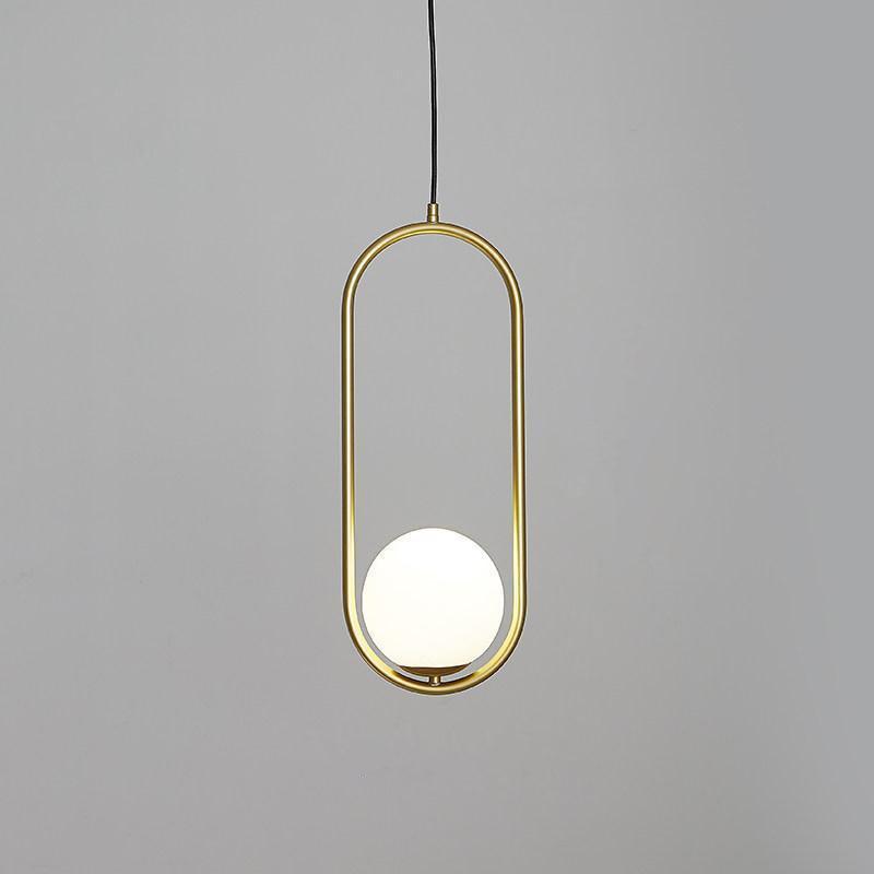 Caselora Modern Brass Pendant Light