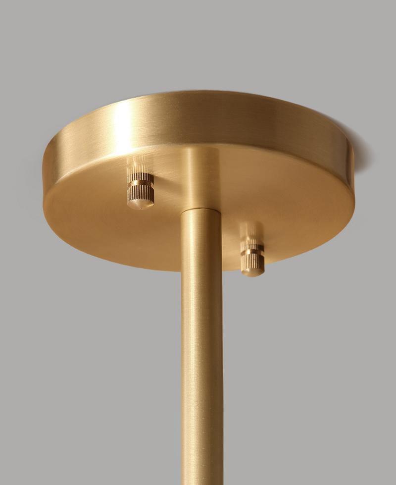 Eshlen Chandelier Brass Opal Glass