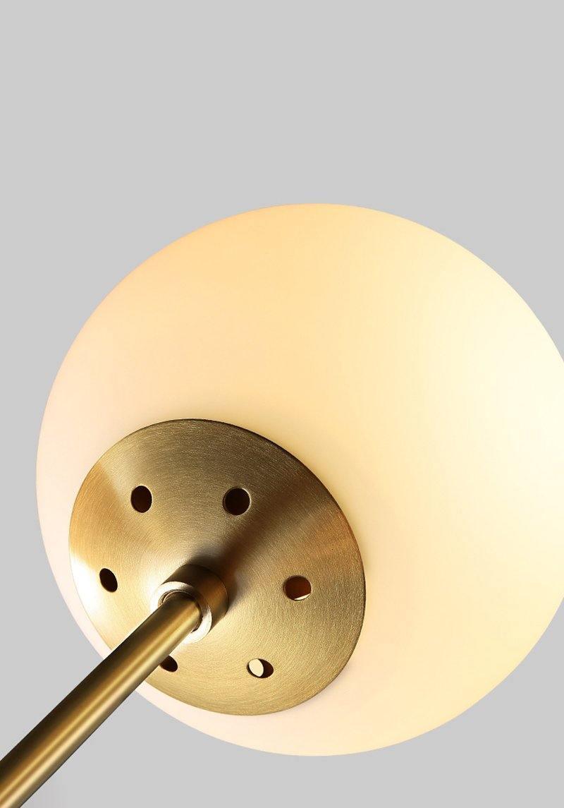Eshlen Chandelier Brass Opal Glass