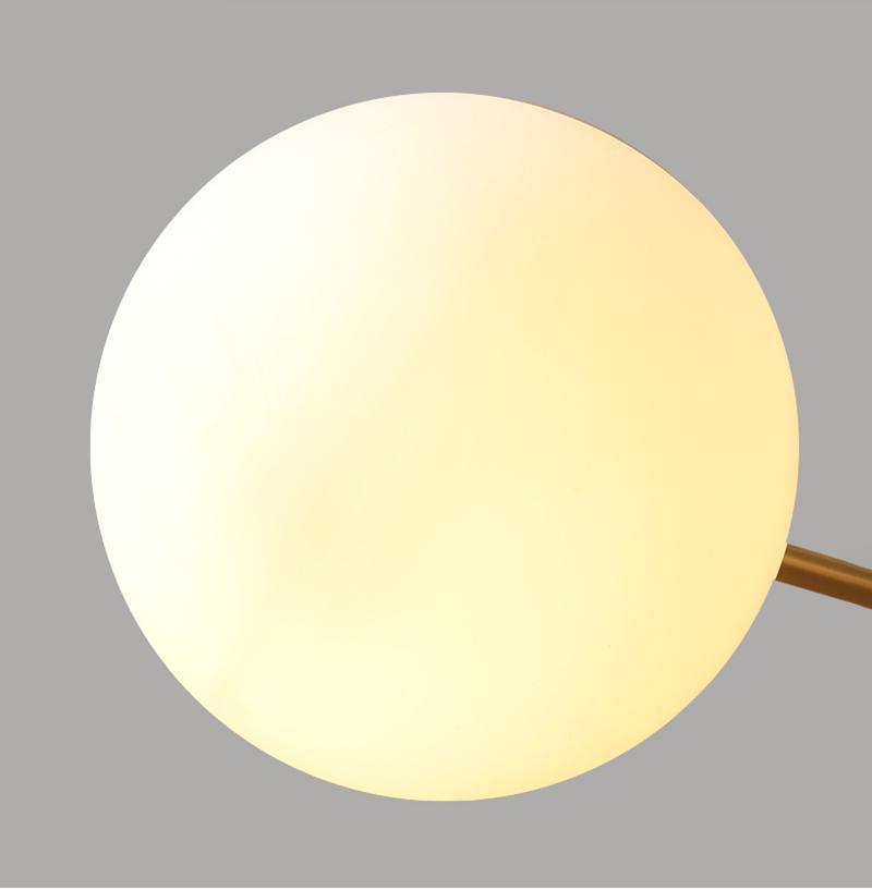 Eshlen Chandelier Brass Opal Glass