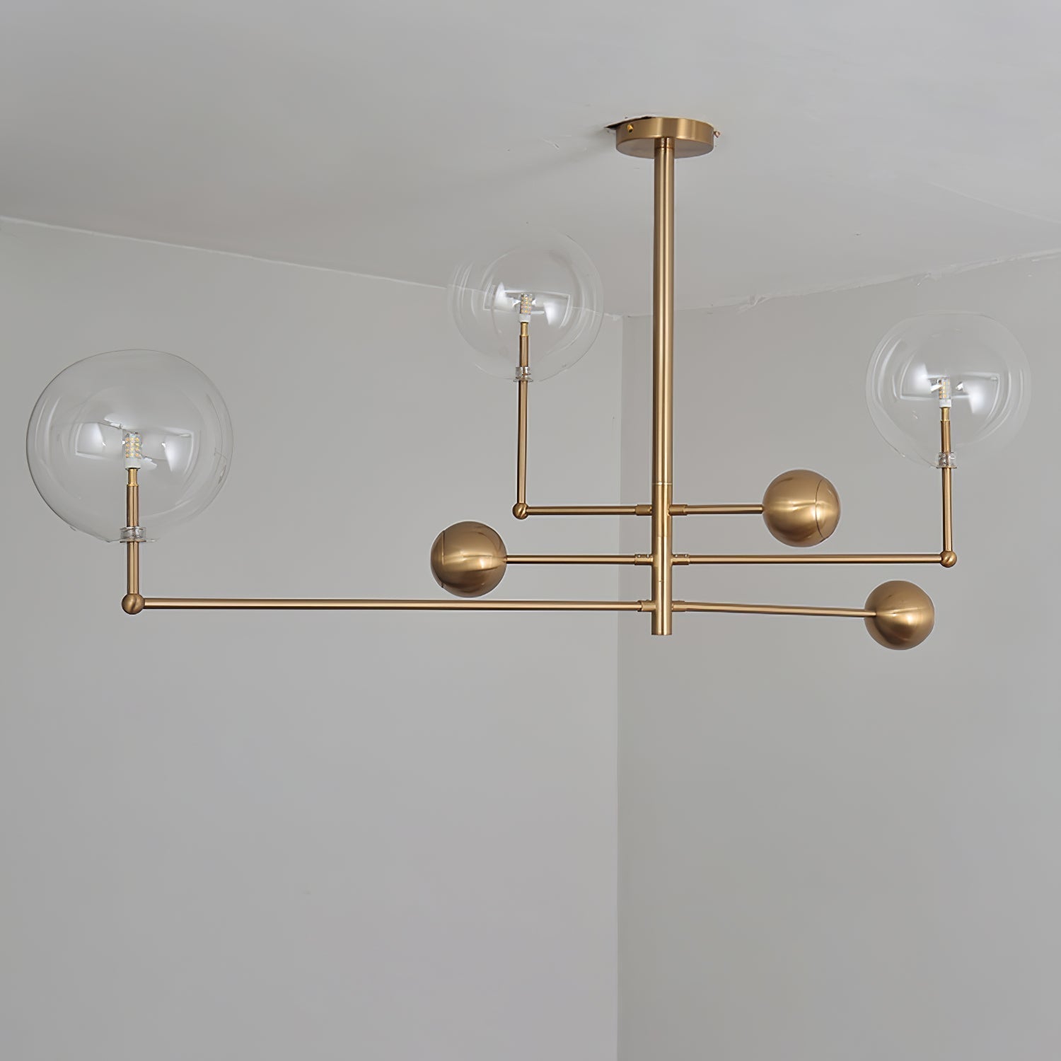 Orbit Contemporary Glass Chandelier