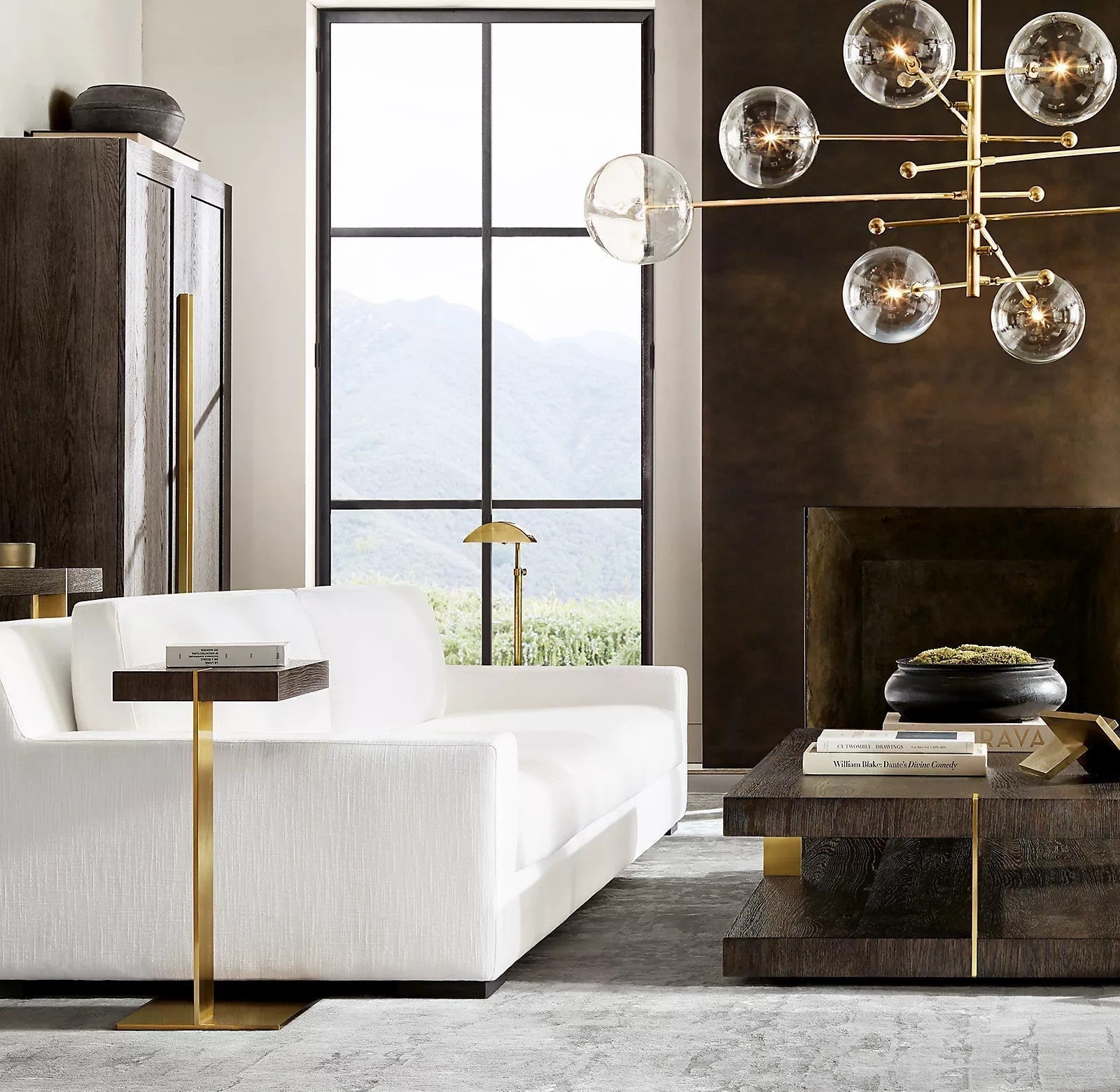 Orbit Contemporary Glass Chandelier