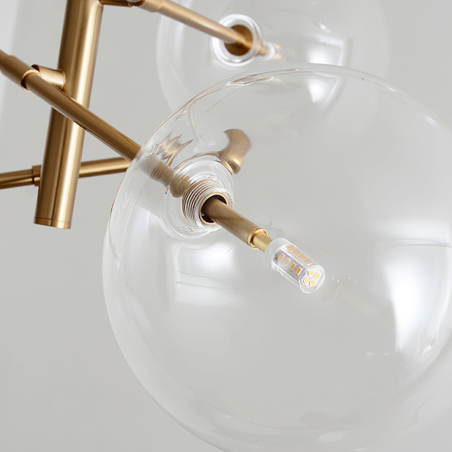 Orbit Contemporary Glass Chandelier
