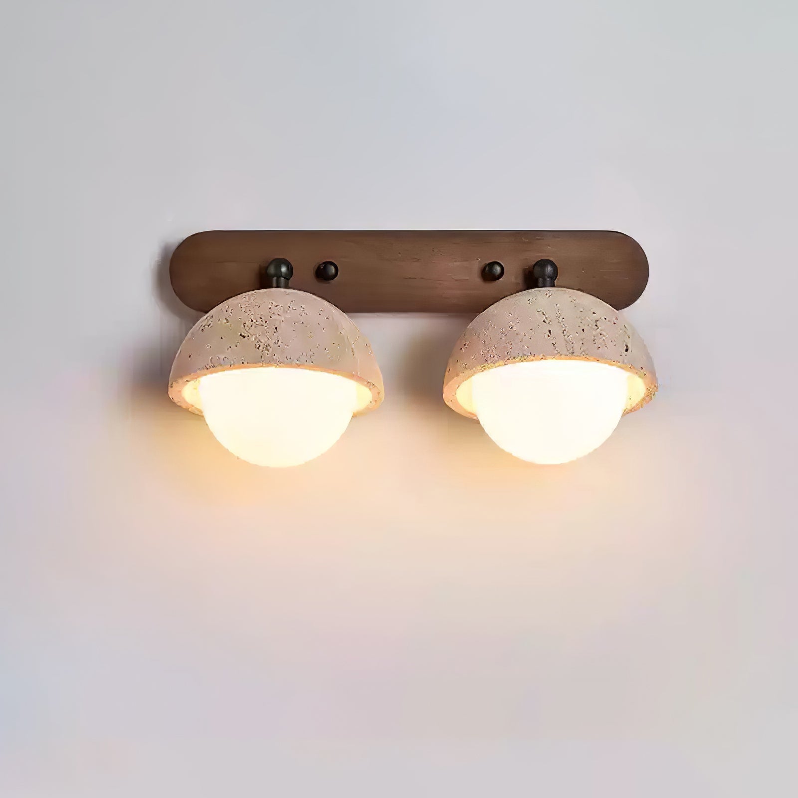 Cavix Arc-Shaped Travertine Wall Light