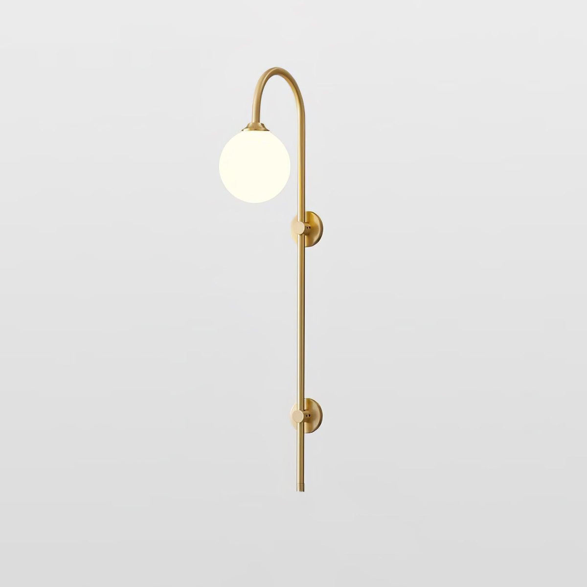 Nyvaris Modern Minimalist Globe Brass Glass Sconce Wall lamp