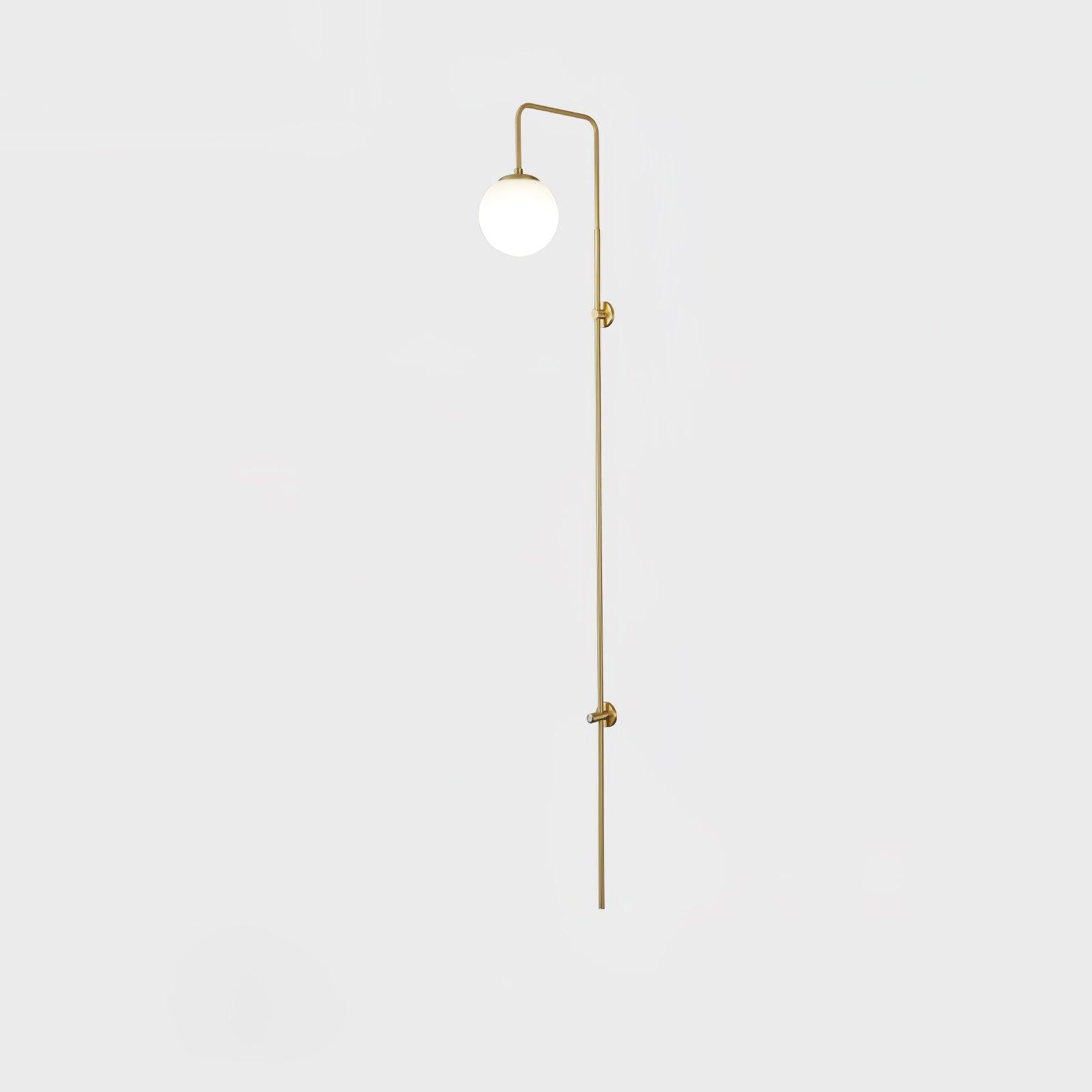 Nyvaris Modern Minimalist Globe Brass Glass Sconce Wall lamp