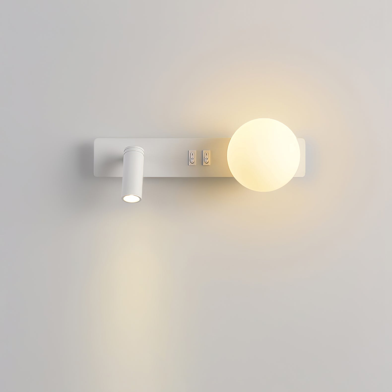 Thalior Modern Minimalist Slim Glass Wall lamp
