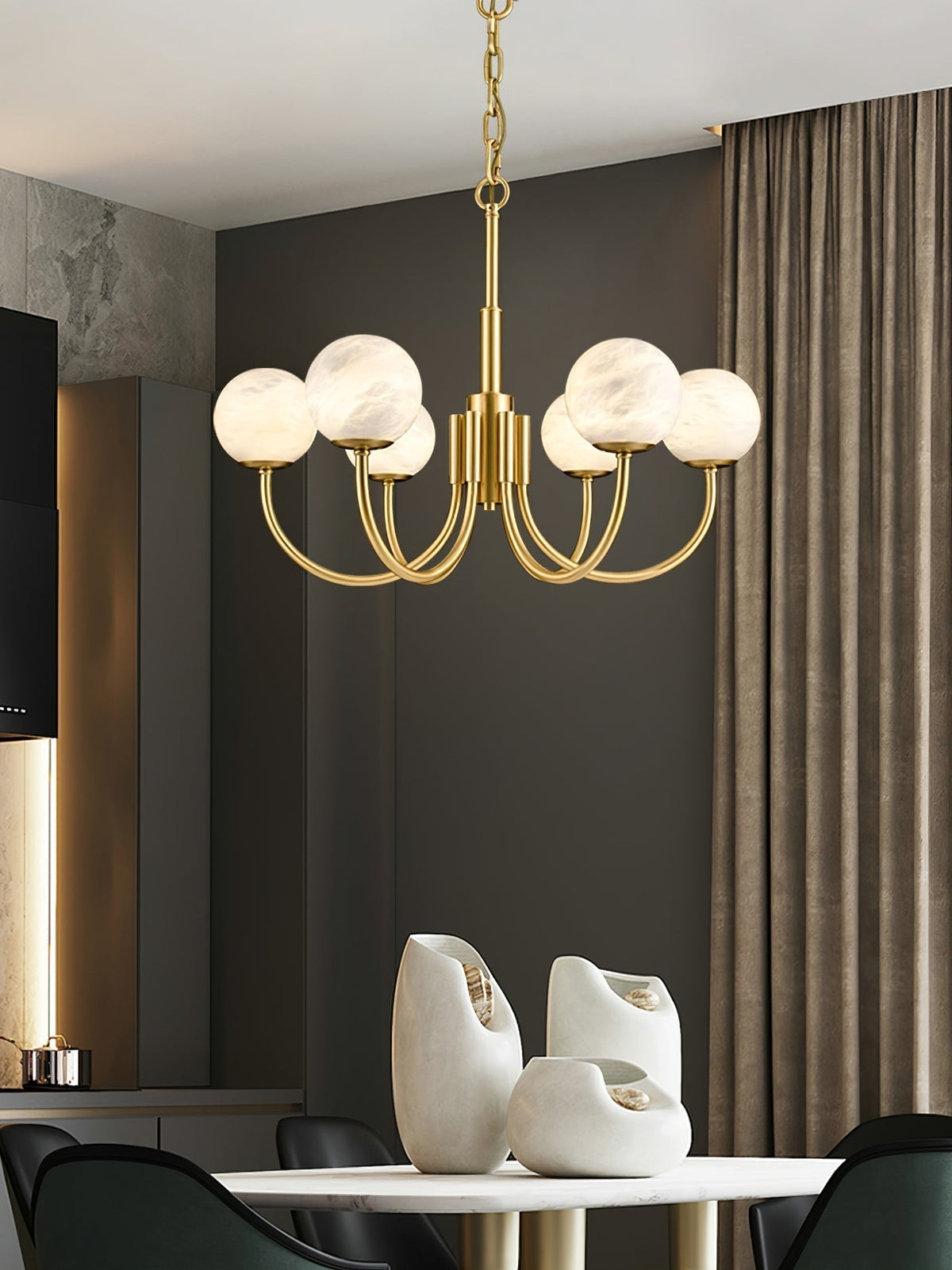 Chandelier Alabaster Luxury