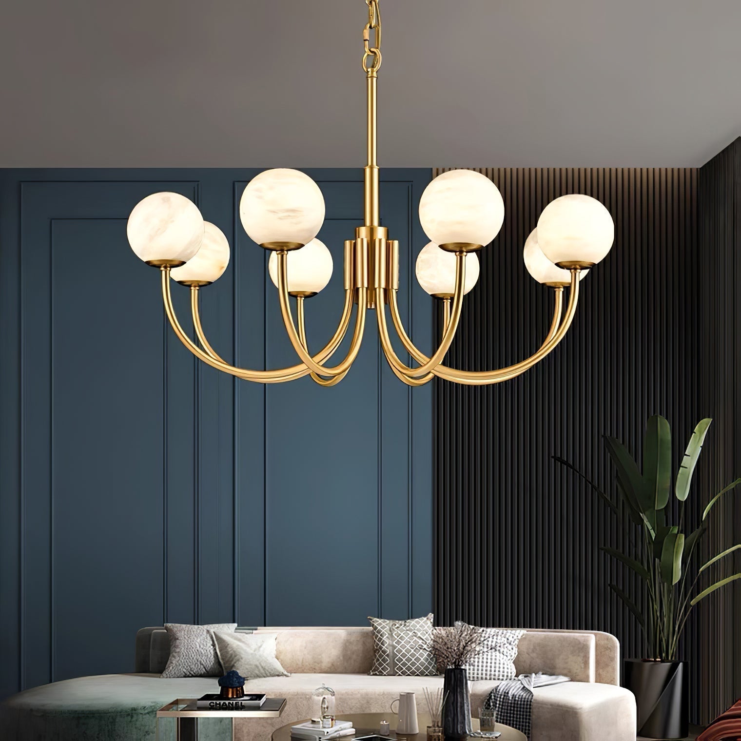 Chandelier Alabaster Luxury