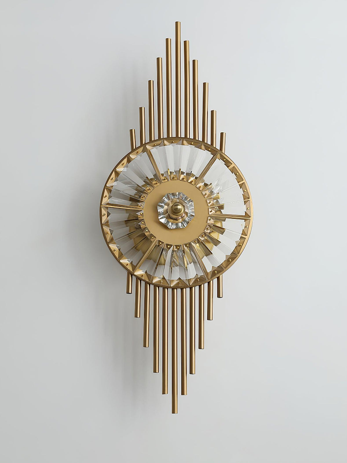 Cilirel Postmodern Luxury Gear Gold Crystal Wall Light