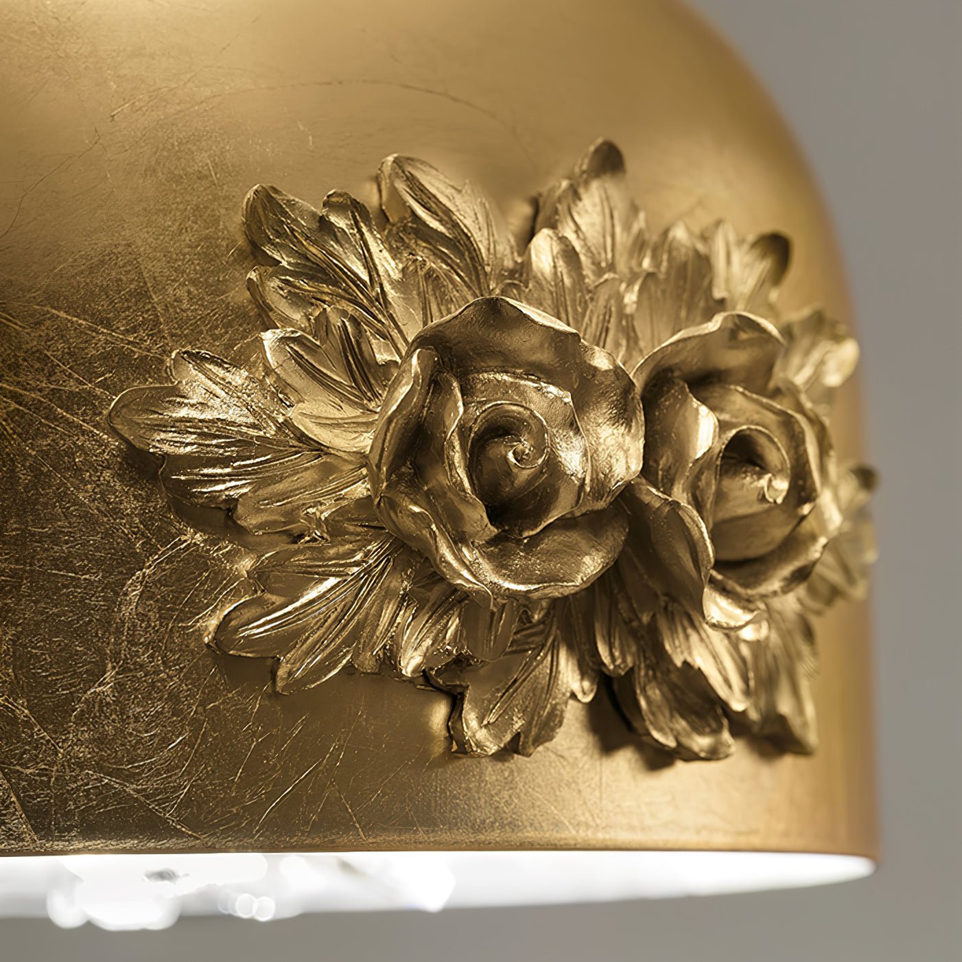 Zesolila Traditional Art Gold Pendant Light