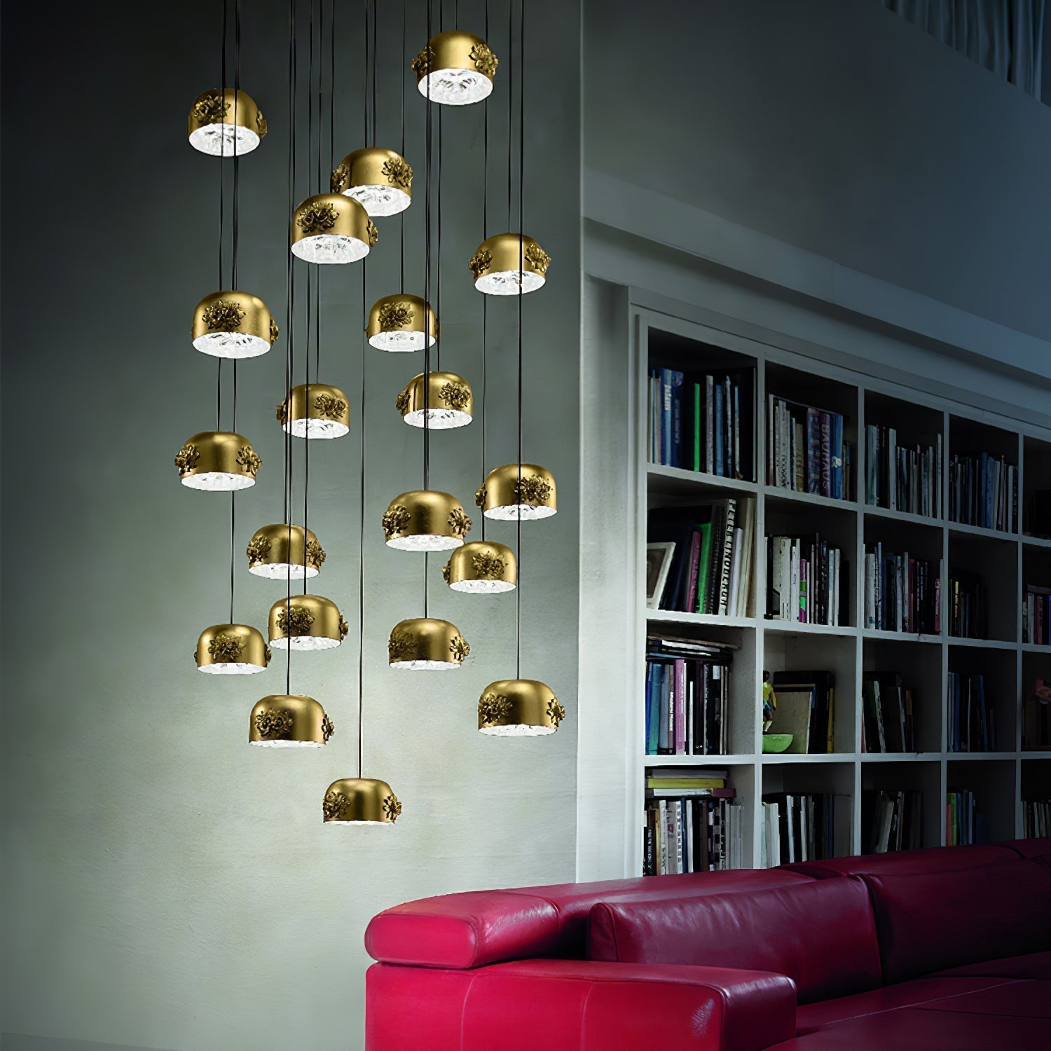 Zesolila Traditional Art Gold Pendant Light