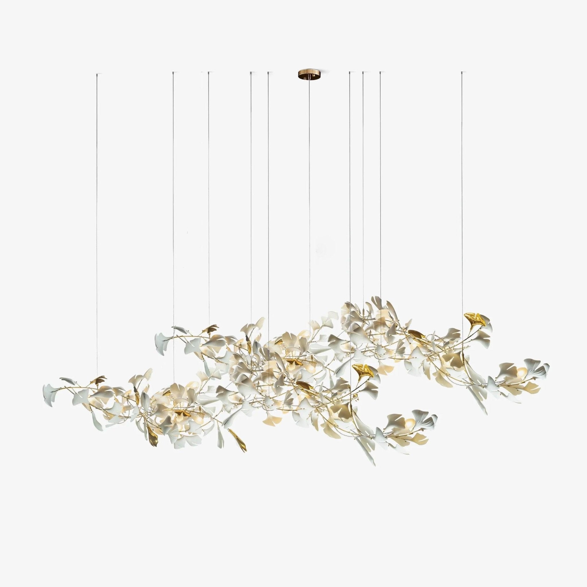 Viraaelle Leaves Combination Gingko Ceramics Chandeliers