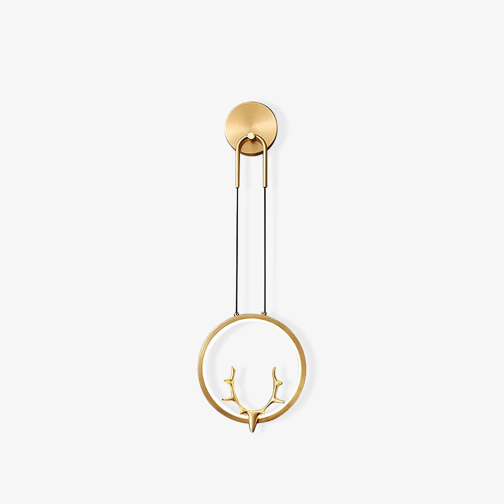 Kirixy Brass Whimsical Wall Lamp