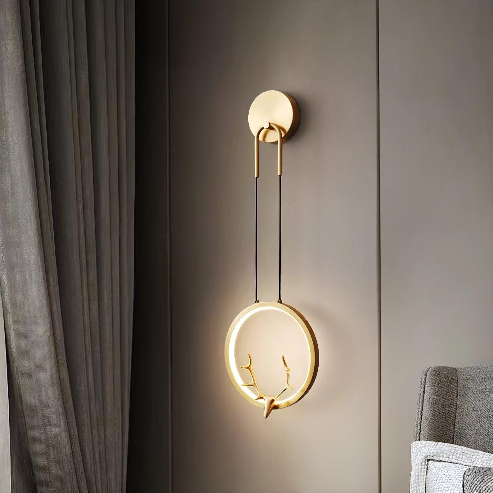 Kirixy Brass Whimsical Wall Lamp