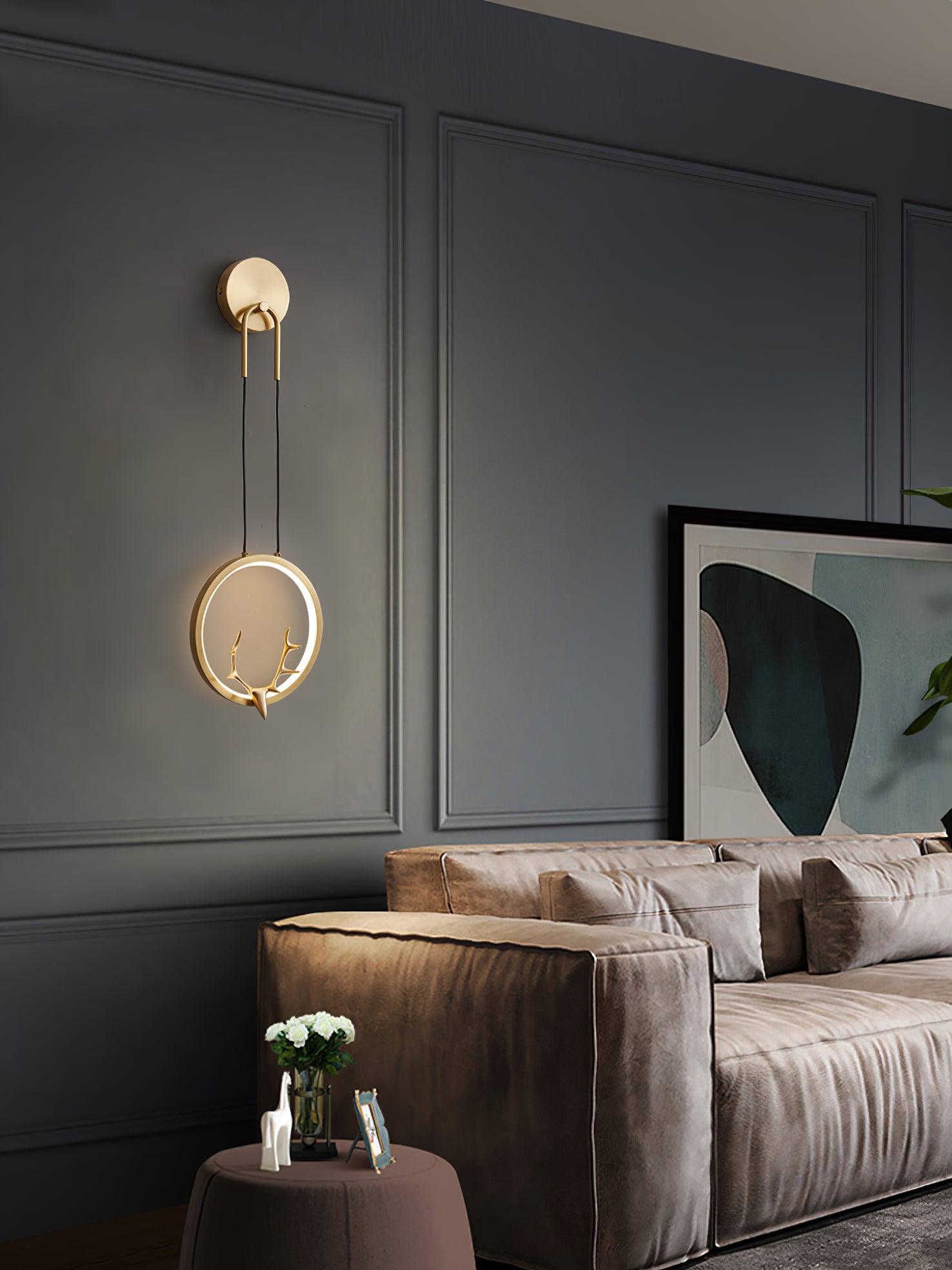 Kirixy Brass Whimsical Wall Lamp