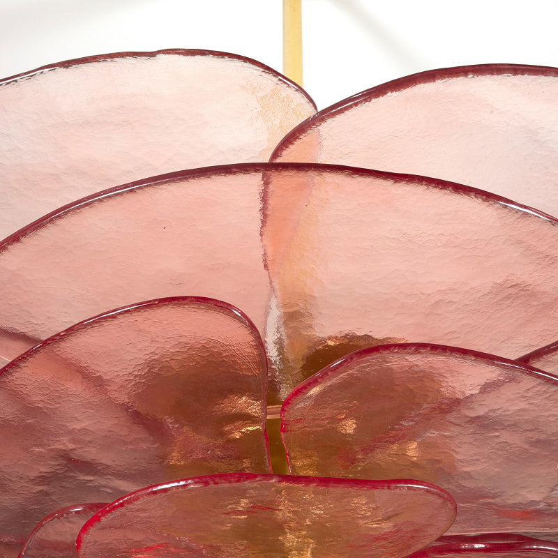 Crivs Chandelier Gold Murano Glass Petal Luxury