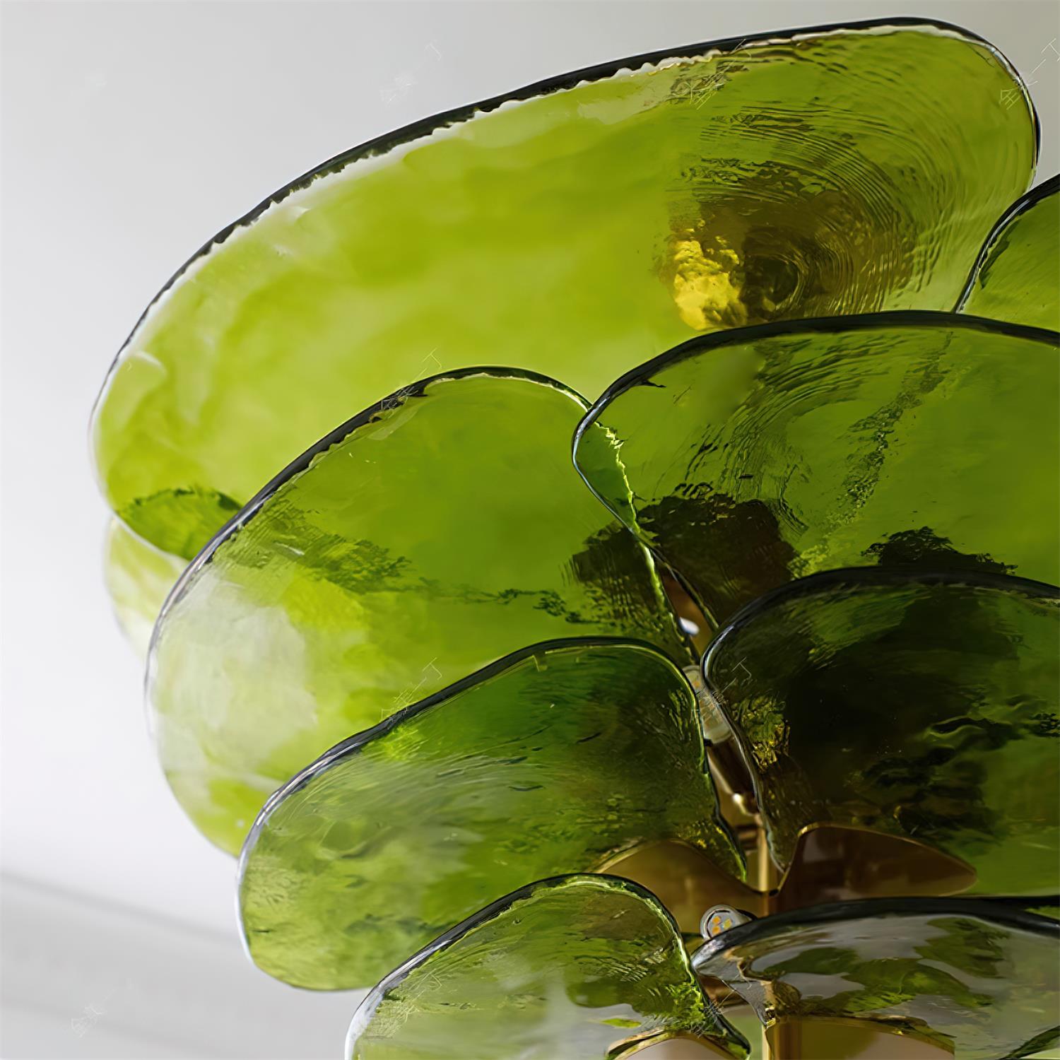 Crivs Chandelier Gold Murano Glass Petal Luxury