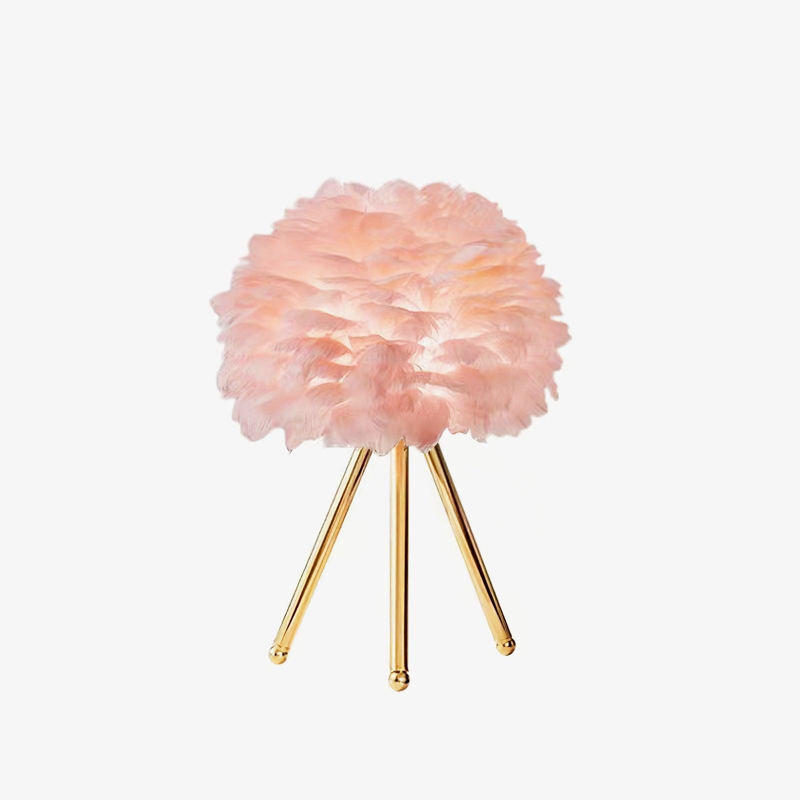 Nilo Feather Feminine Table Lamp