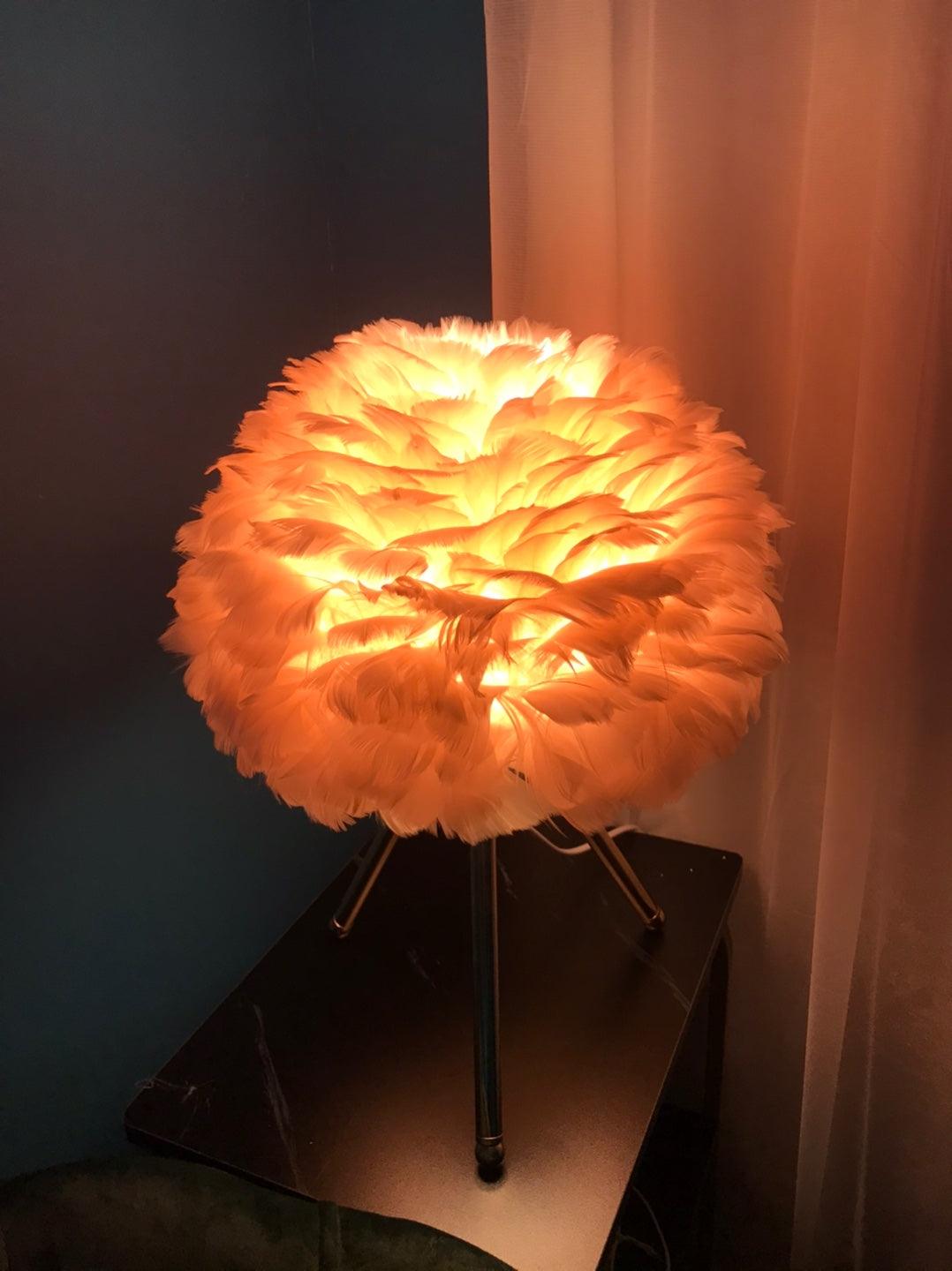 Nilo Feather Feminine Table Lamp