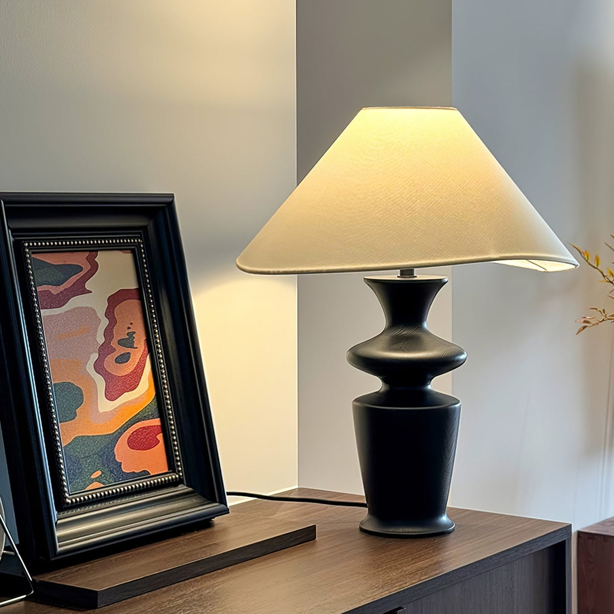 Arius Vintage Wood Table Lamp