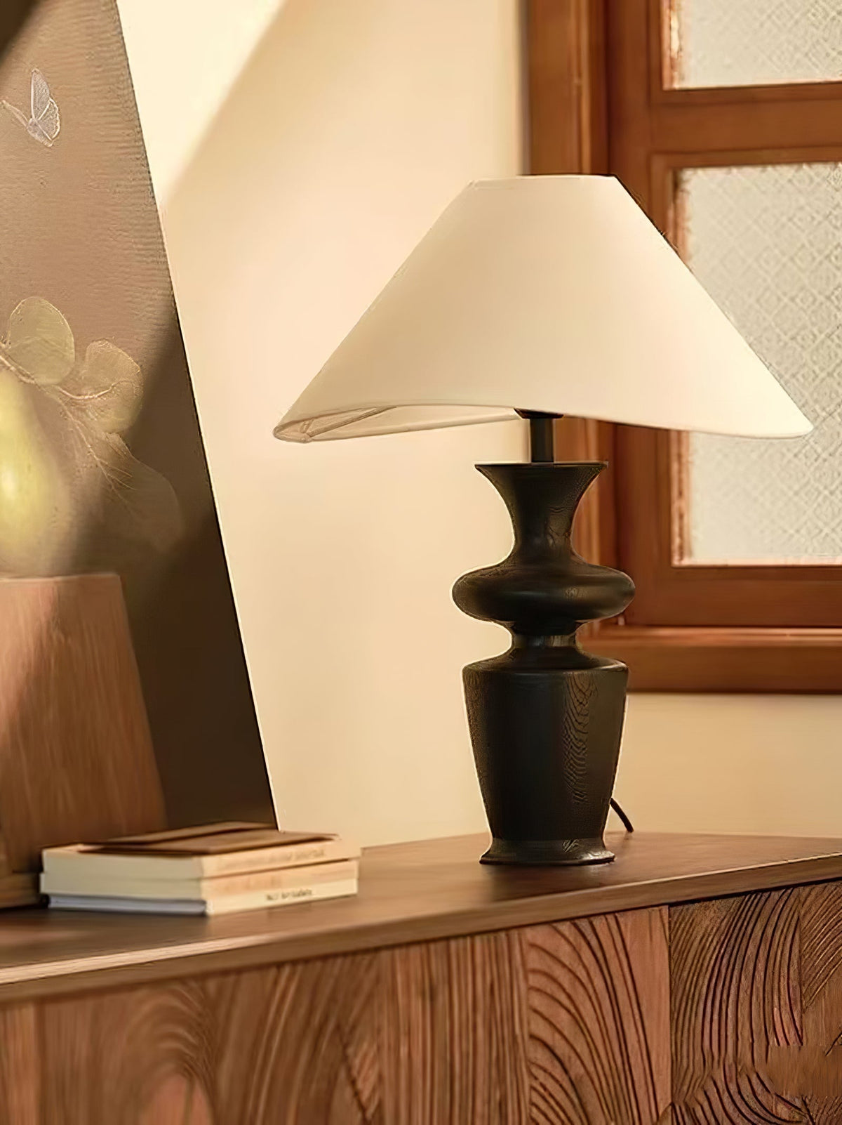 Arius Vintage Wood Table Lamp
