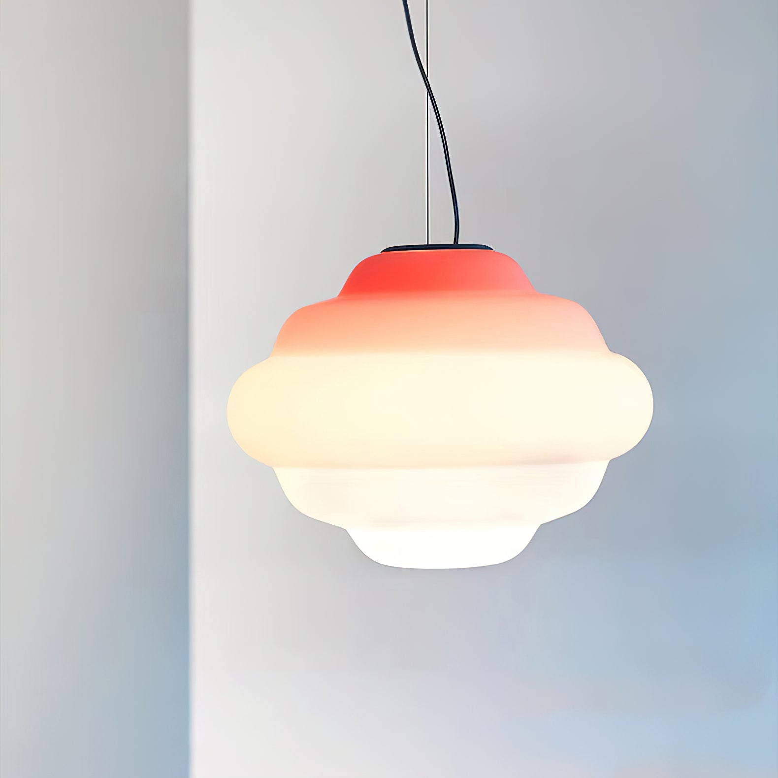 Eurvenara Premium Nordic Art Cloudy Glass Pendant Lamp