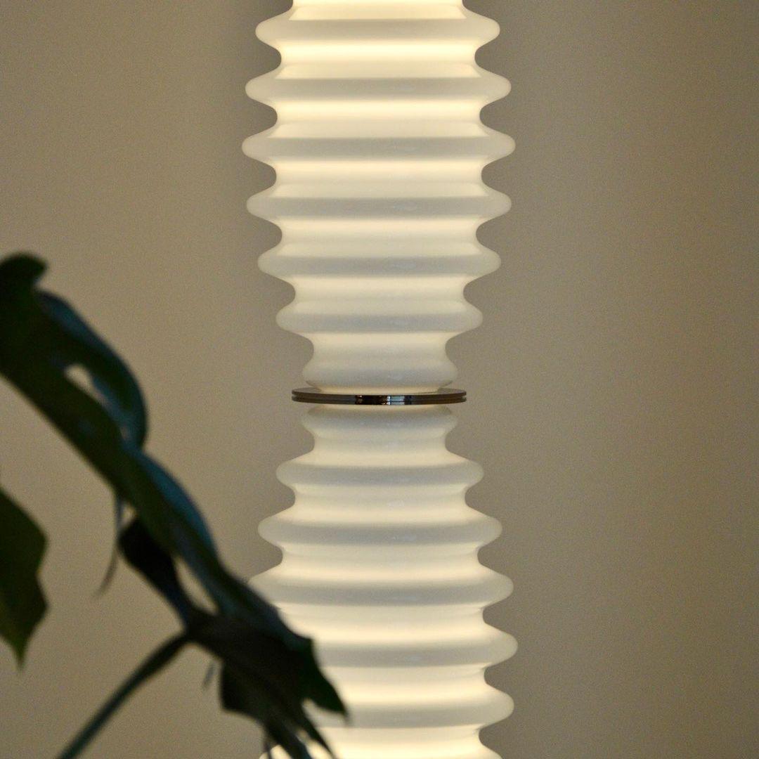 Celerine Glass Modern Floor Lamp
