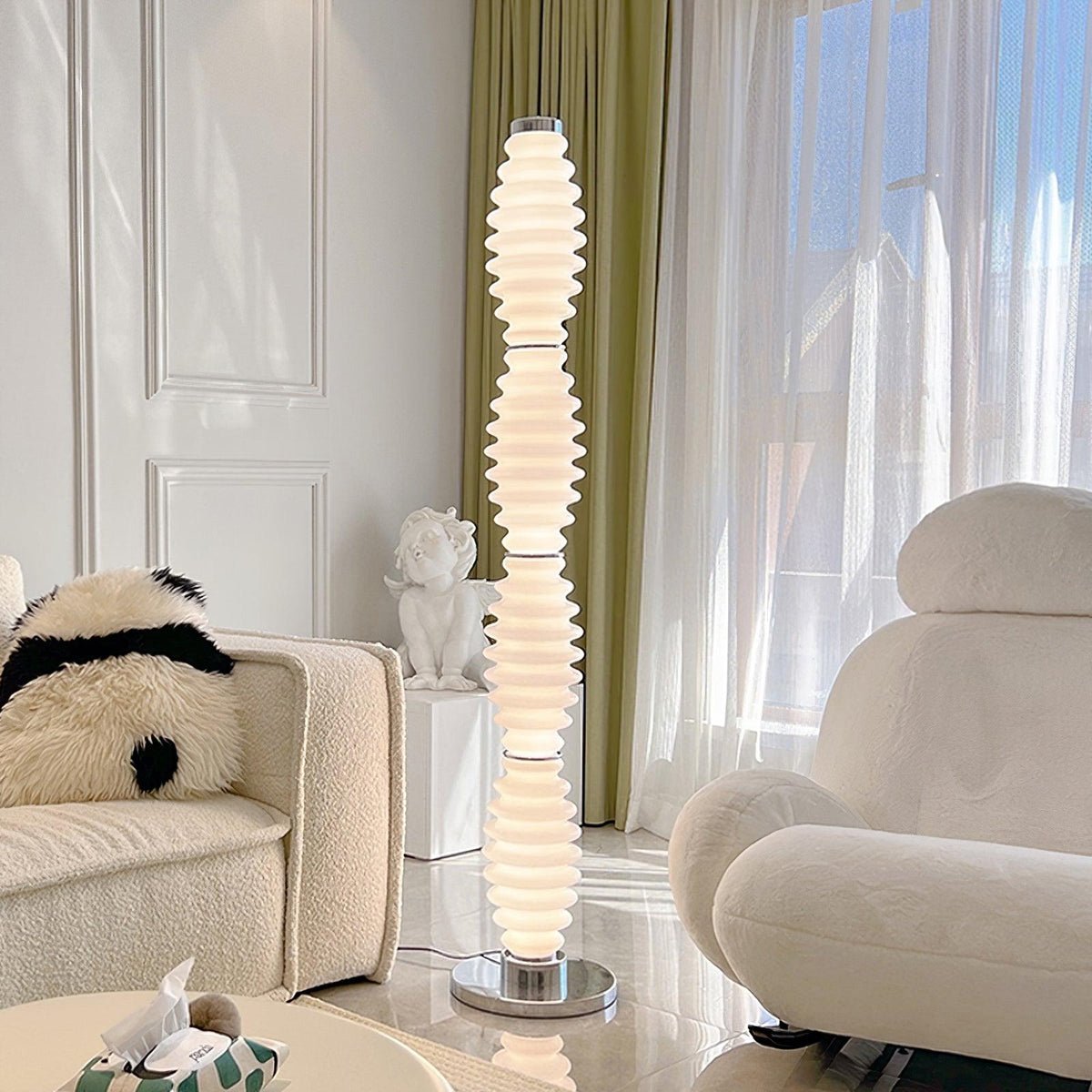 Celerine Glass Modern Floor Lamp