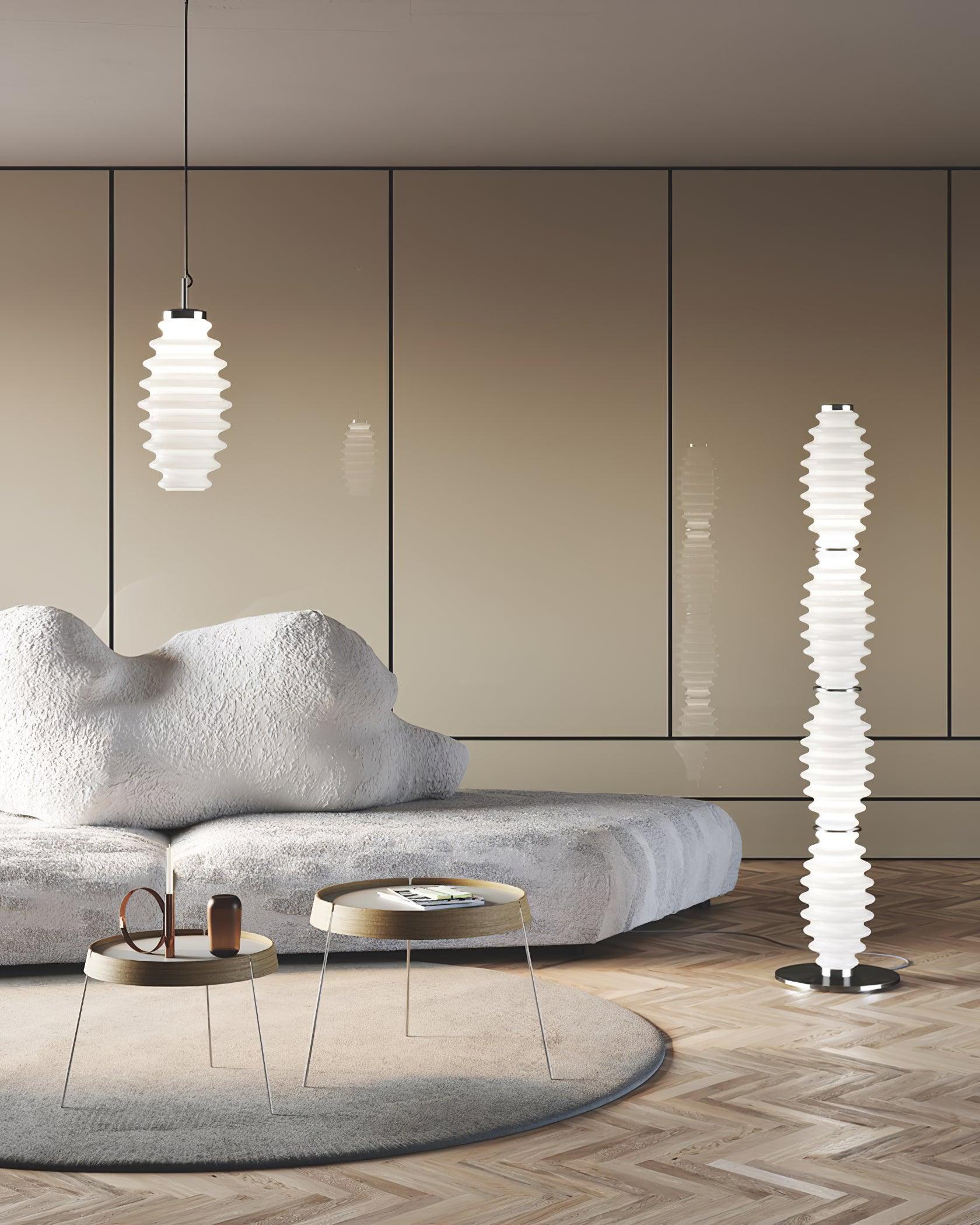 Celerine Glass Modern Floor Lamp