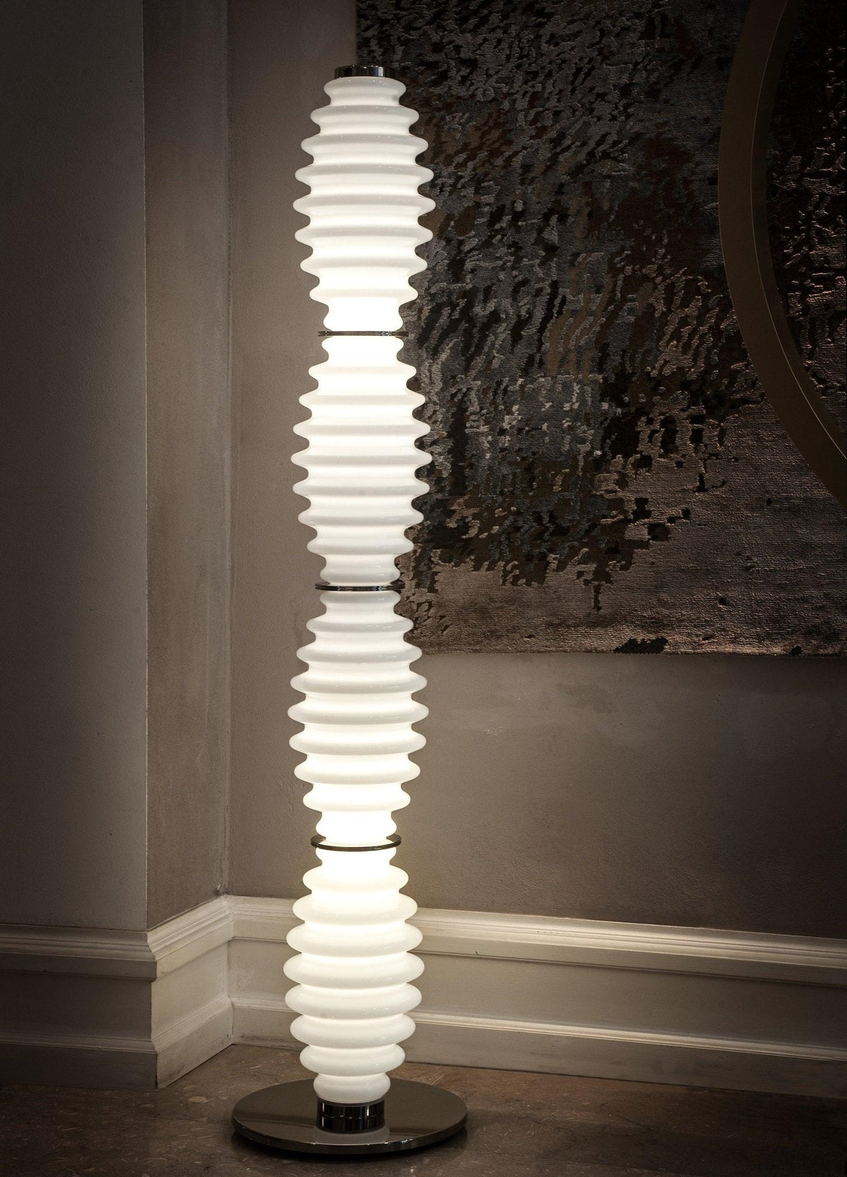 Celerine Glass Modern Floor Lamp