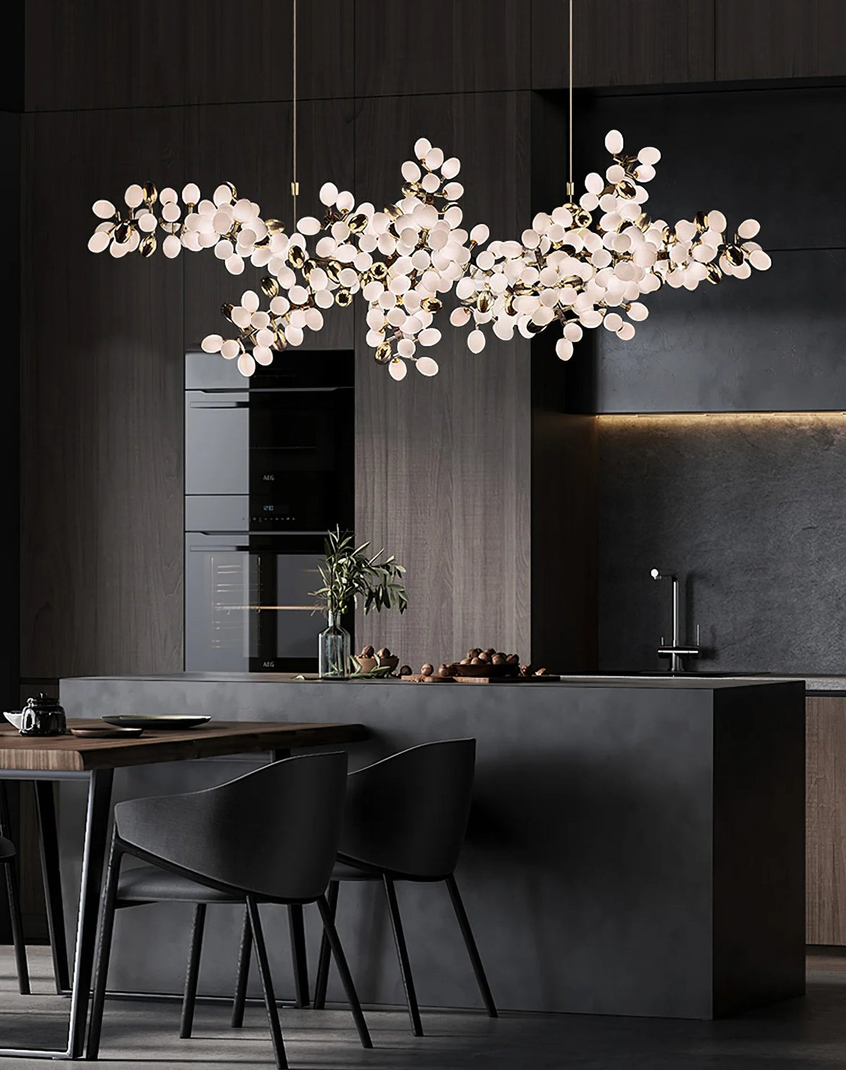 Aldo Elegant Droplet Glass Chandelier