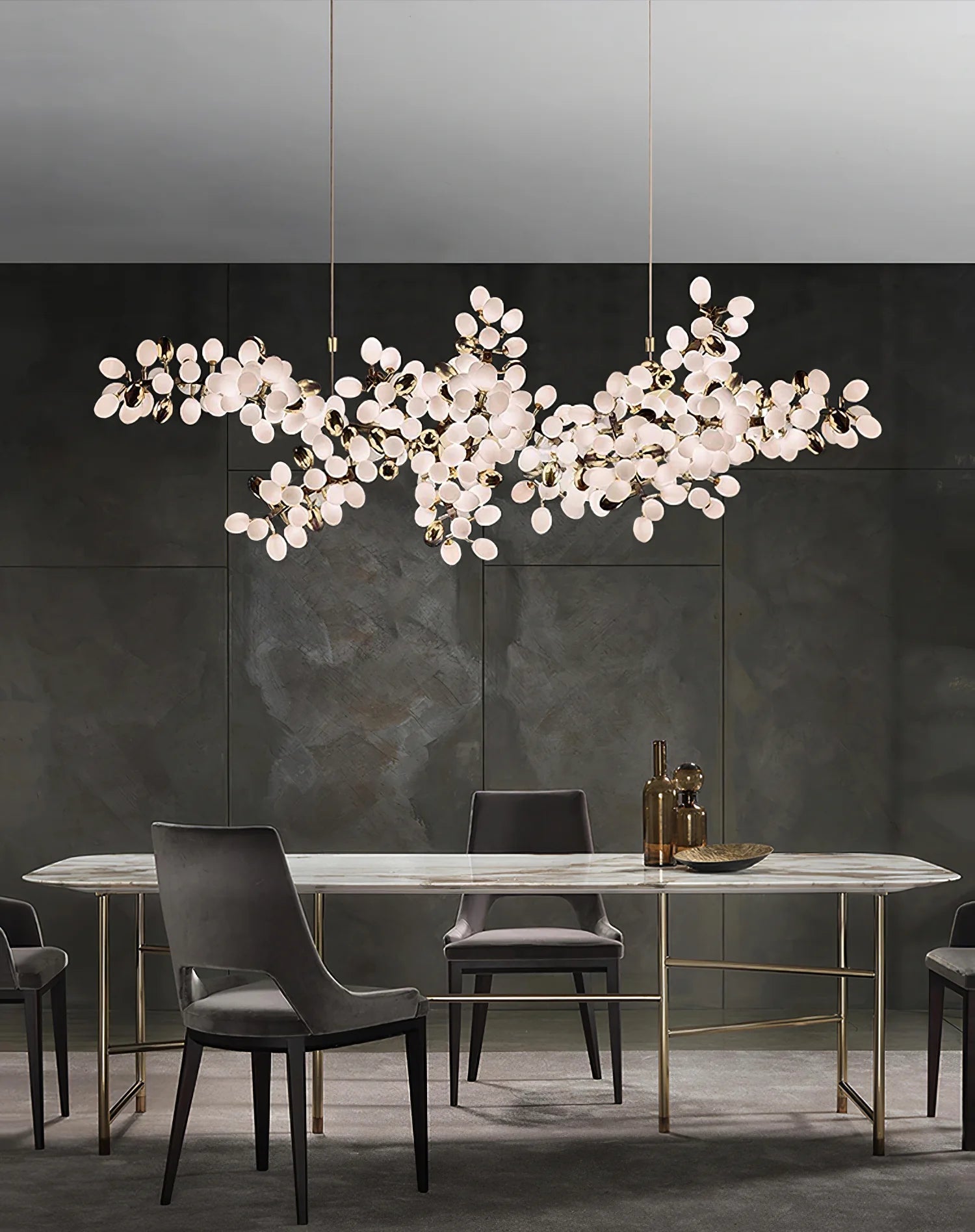 Aldo Elegant Droplet Glass Chandelier