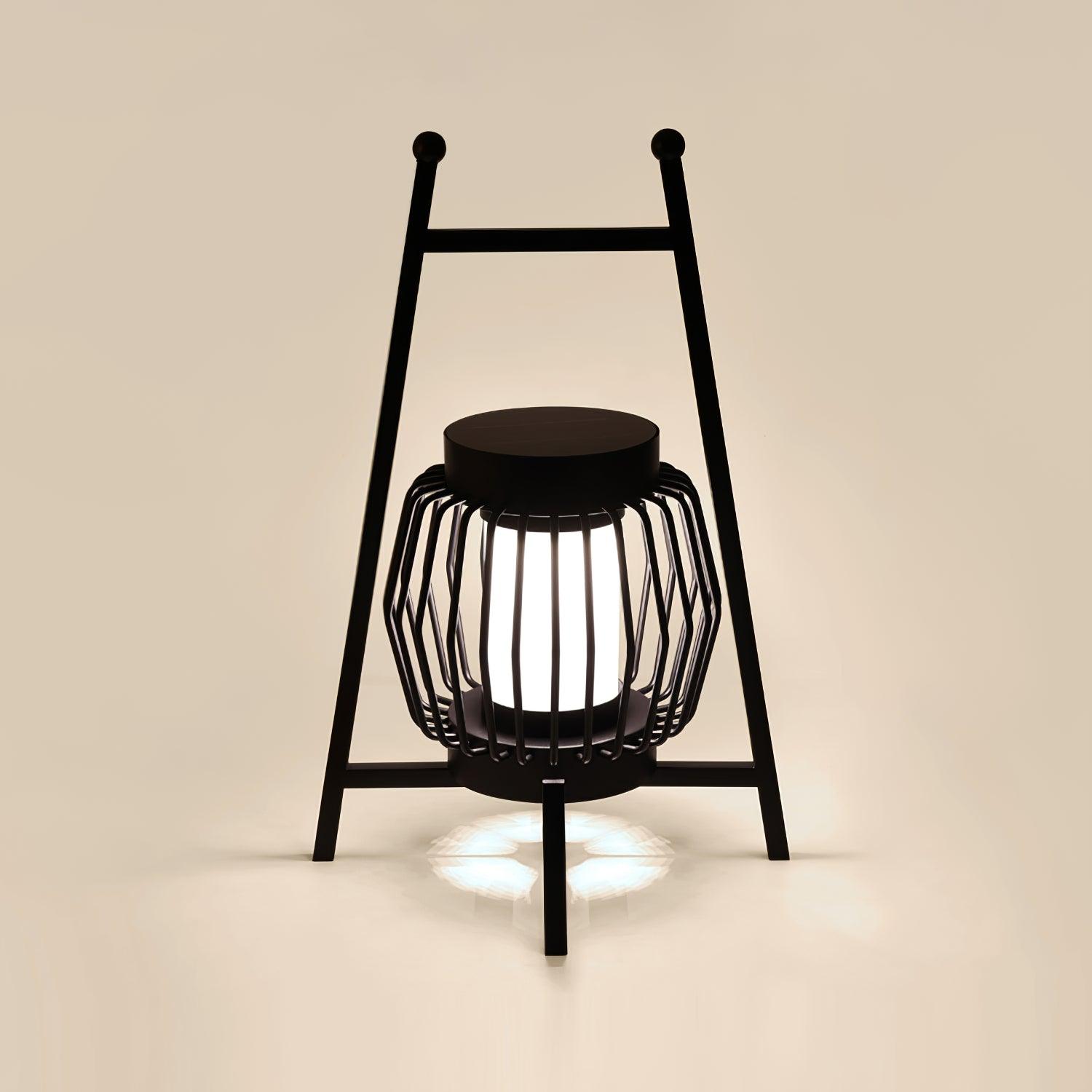 Vithair Oriental Wooden Outdoor Floor Lamp