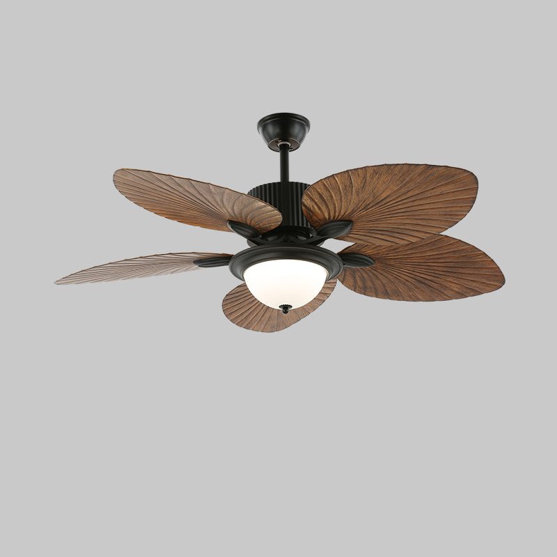 Virel Tropical Wood Ceiling Fan Light