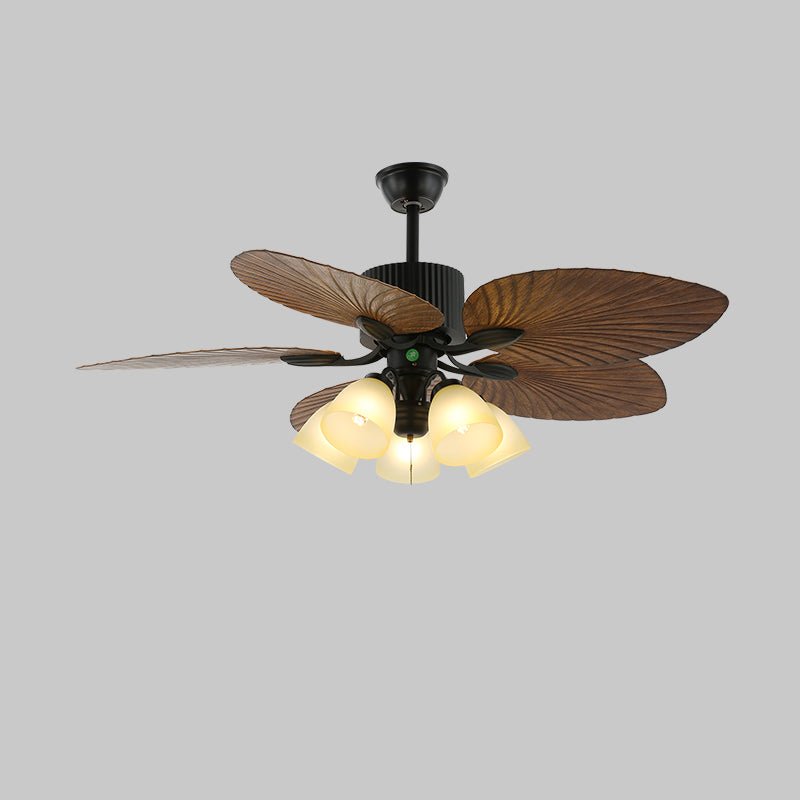 Virel Tropical Wood Ceiling Fan Light