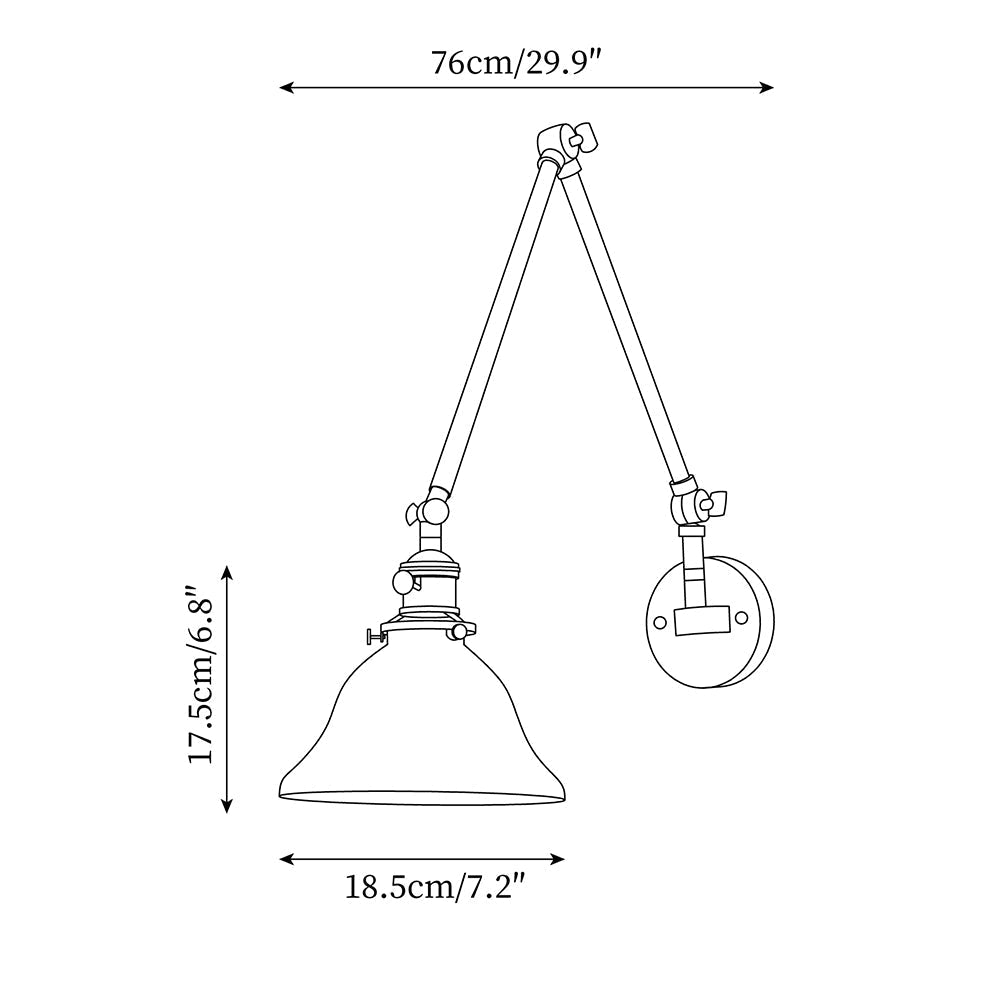 Veldin Adjustable Wall Lamp - Neutral Decor
